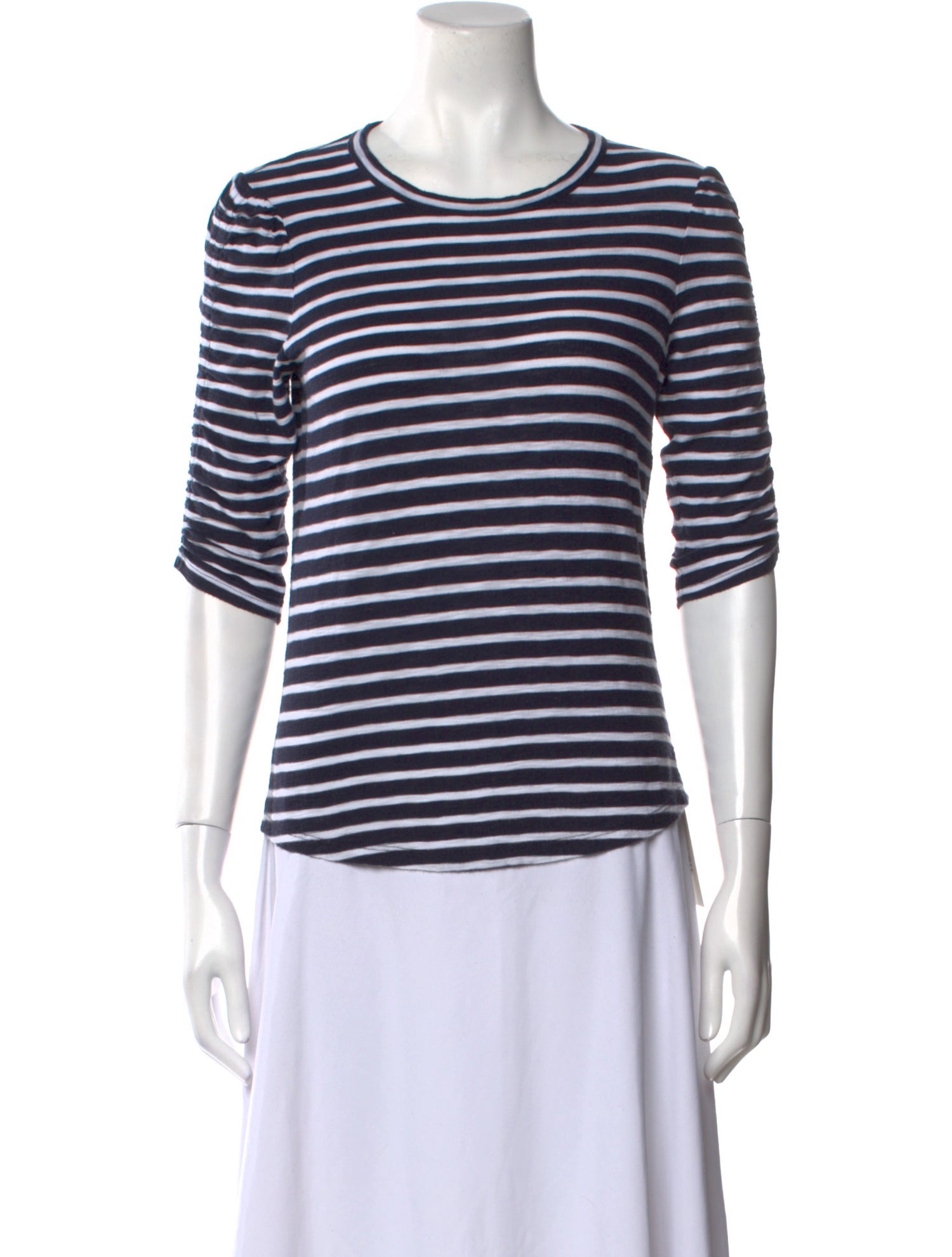 Veronica Beard Striped Crew Neck T-Shirt