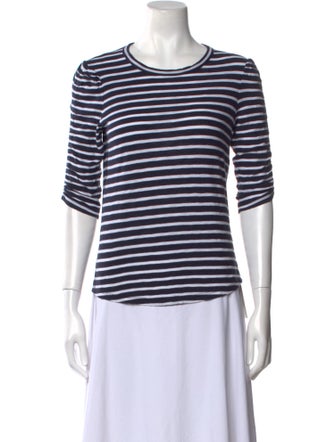 Veronica Beard Striped Crew Neck T-Shirt
