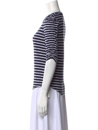 Veronica Beard Striped Crew Neck T-Shirt