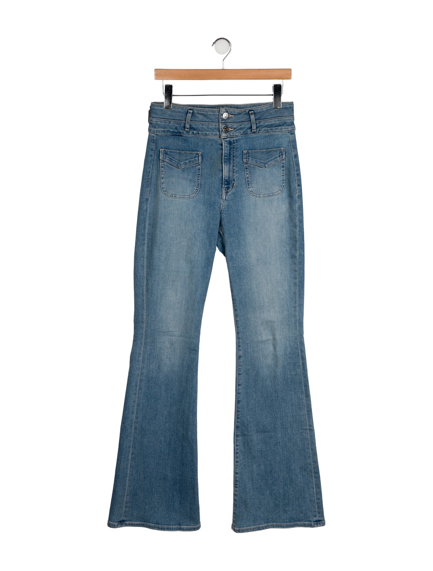 Veronica Beard High-Rise Wide Leg Jeans