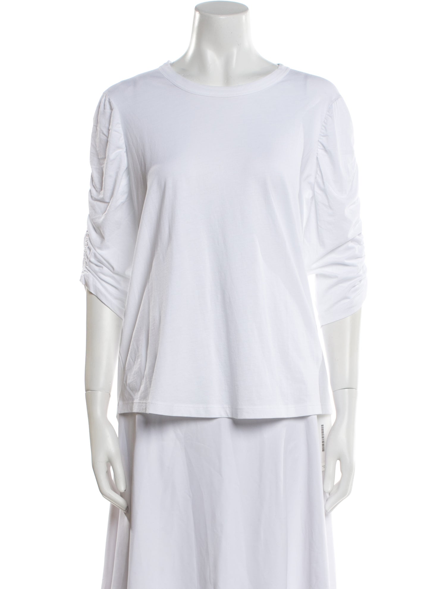 Veronica Beard Crew Neck Three-Quarter Sleeve T-Shirt