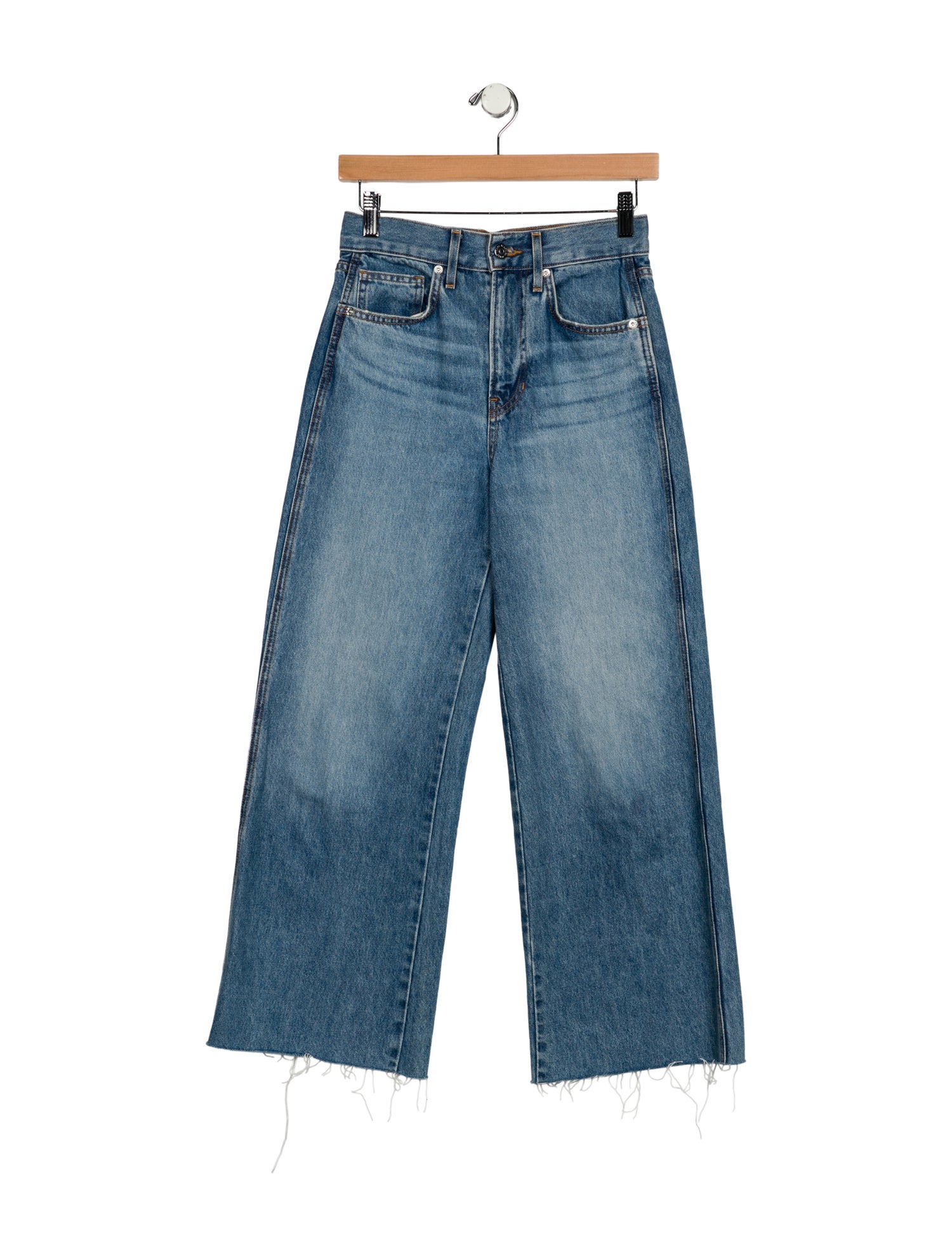 Veronica Beard High-Rise Wide Leg Jeans