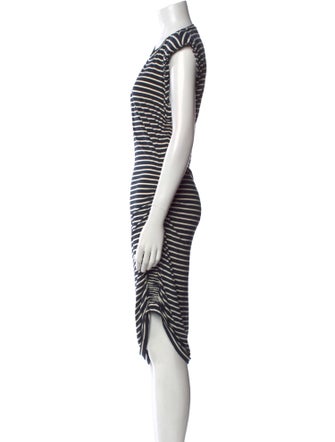 Veronica Beard Striped Midi Length Dress
