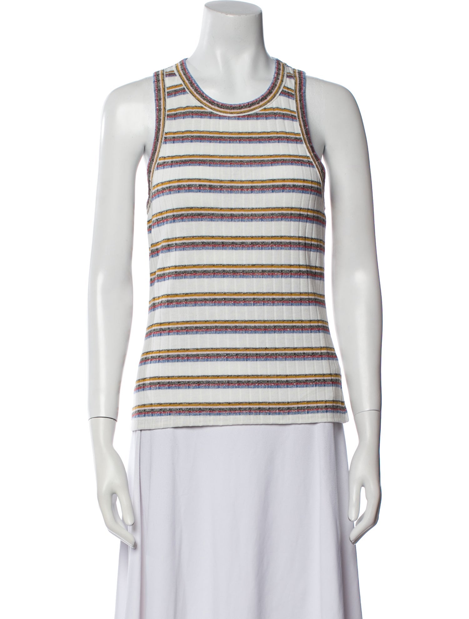 Veronica Beard Striped Scoop Neck Top w/ Tags