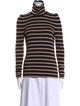 Veronica Beard Striped Turtleneck Top