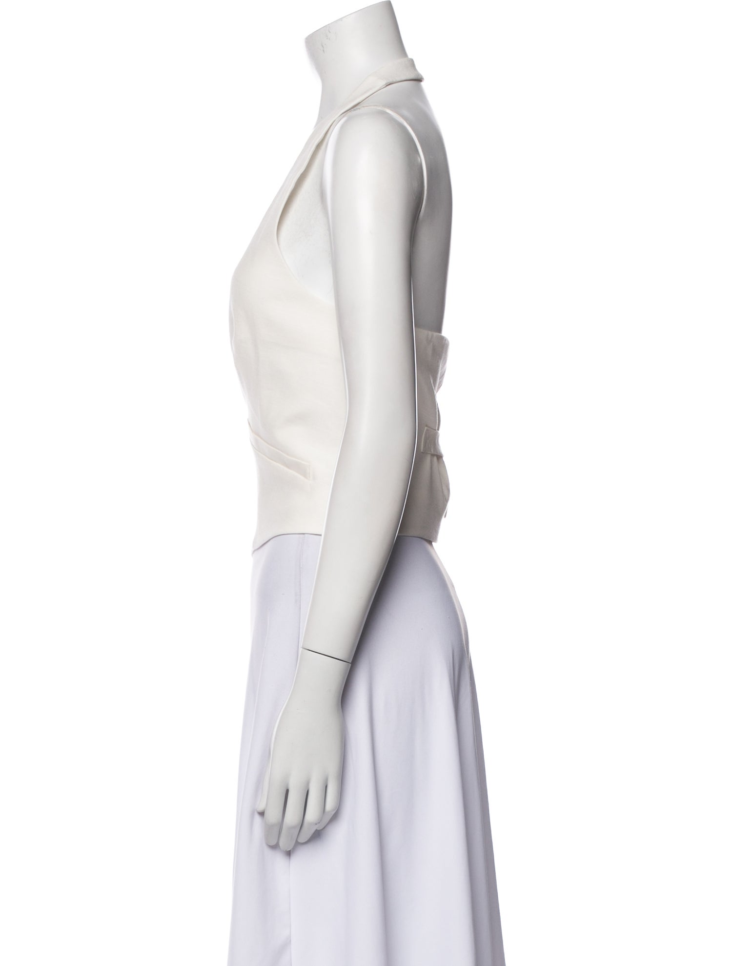 Veronica Beard V-Neck Sleeveless Crop Top w/ Tags