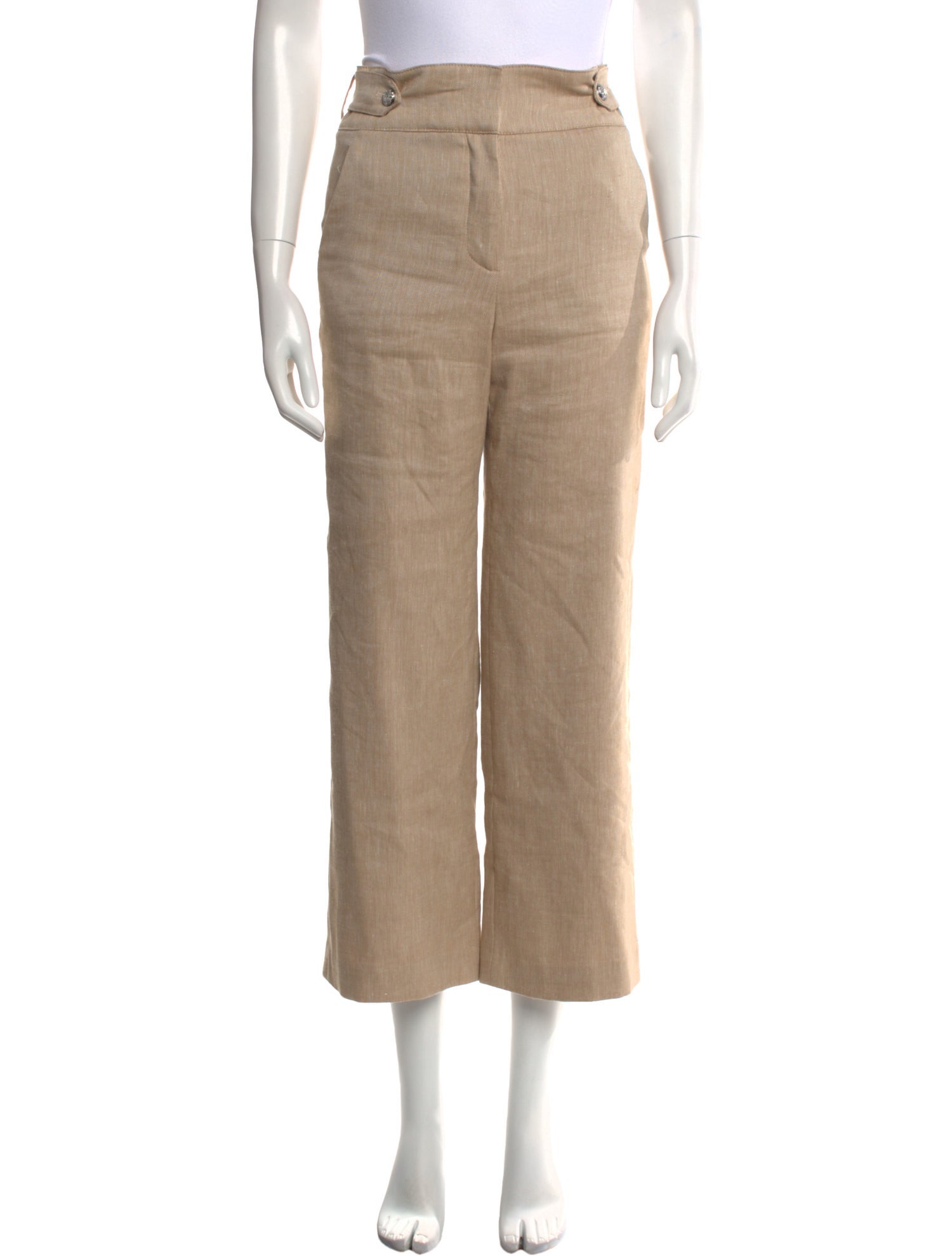 Veronica Beard Linen Wide Leg Pants