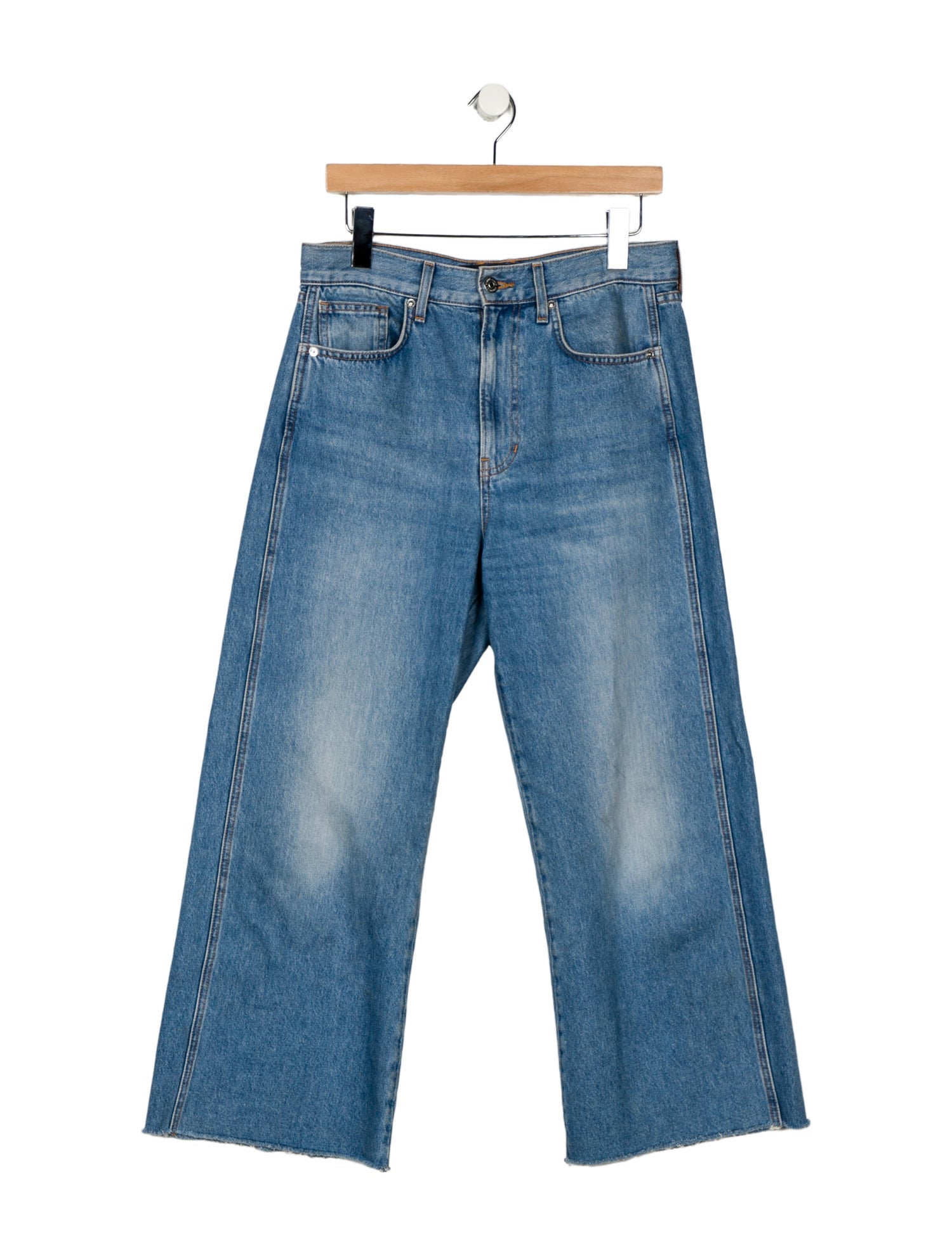 Veronica Beard High-Rise Wide Leg Jeans