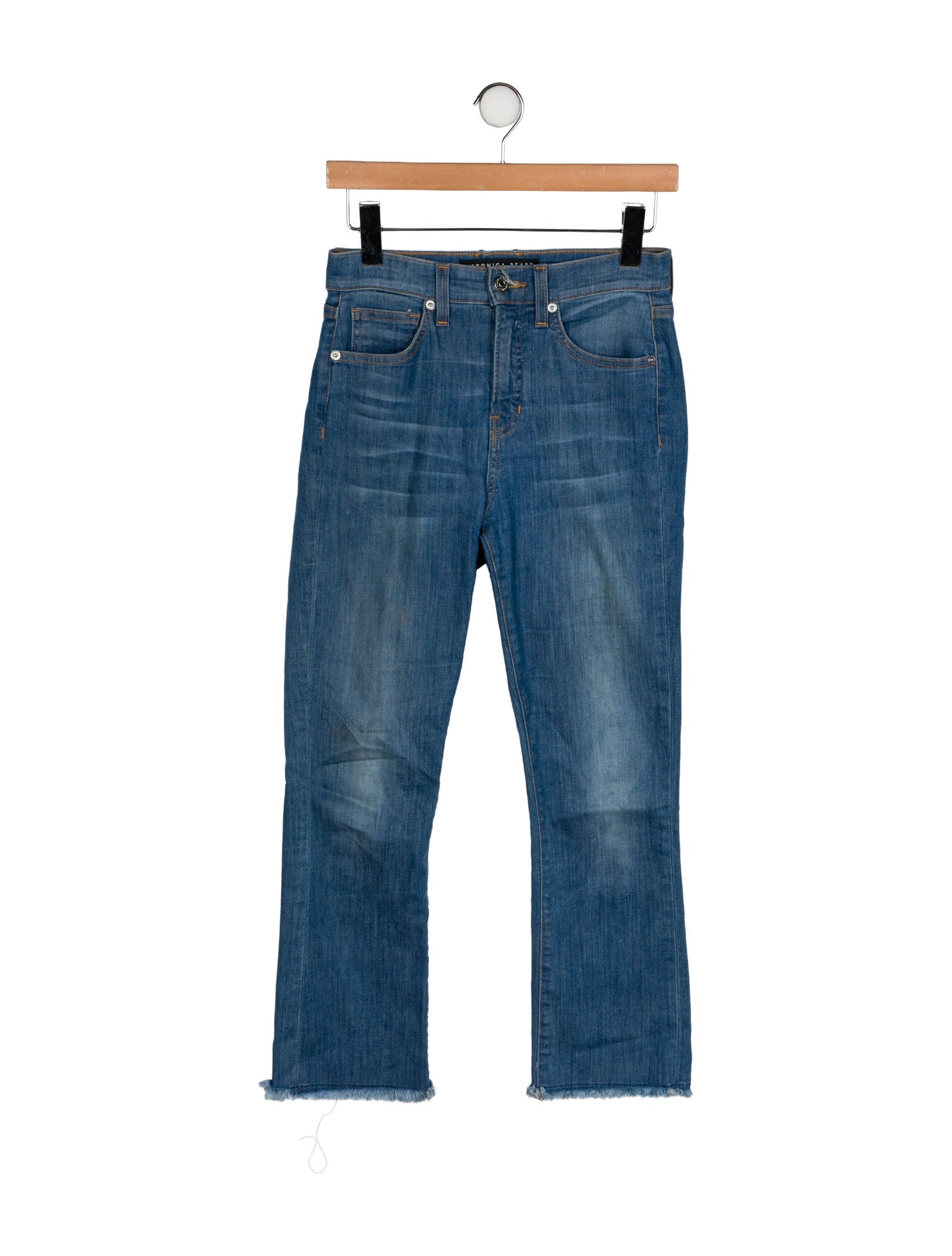 Veronica Beard Mid-Rise Straight Leg Jeans