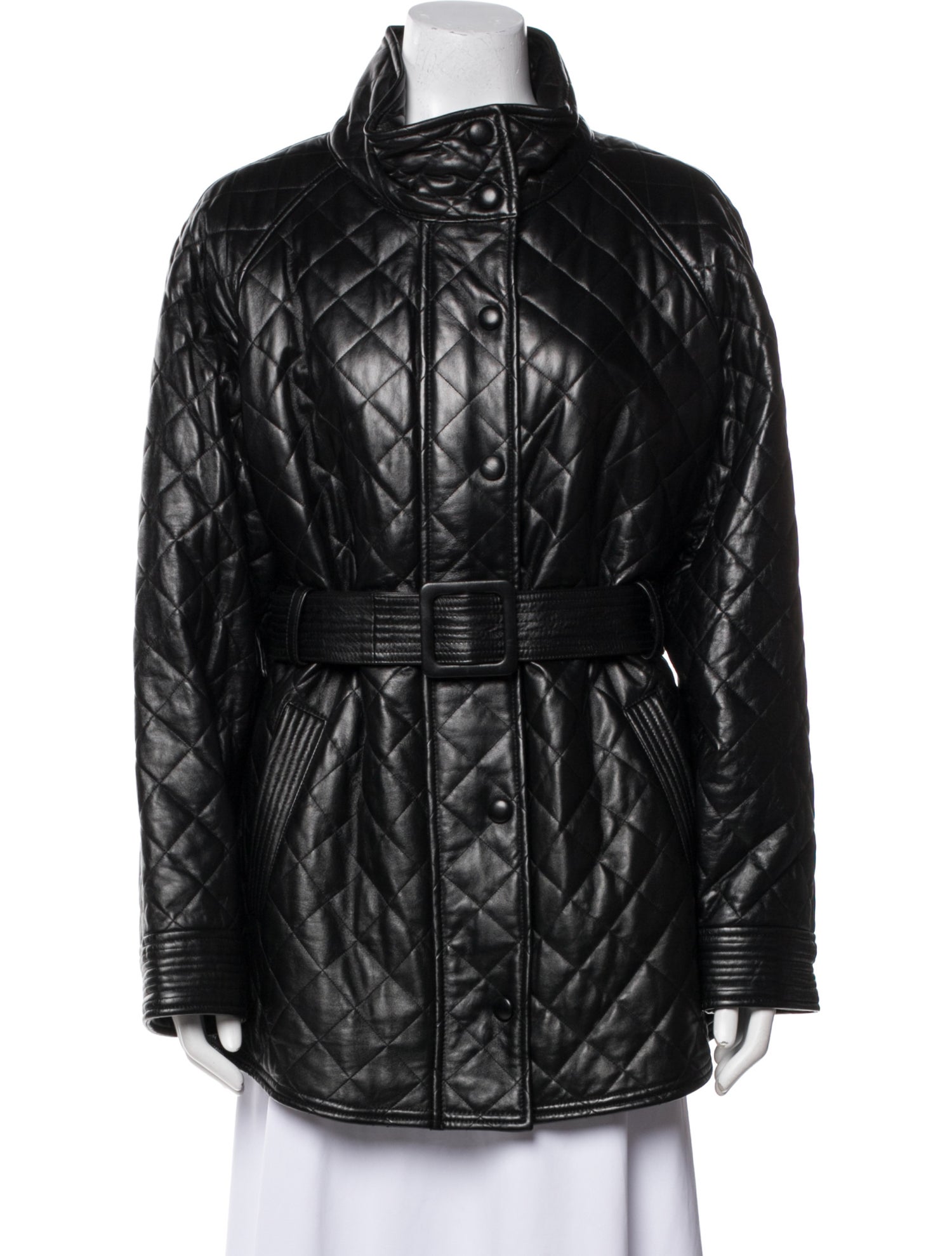 Veronica Beard Leather Trench Coat