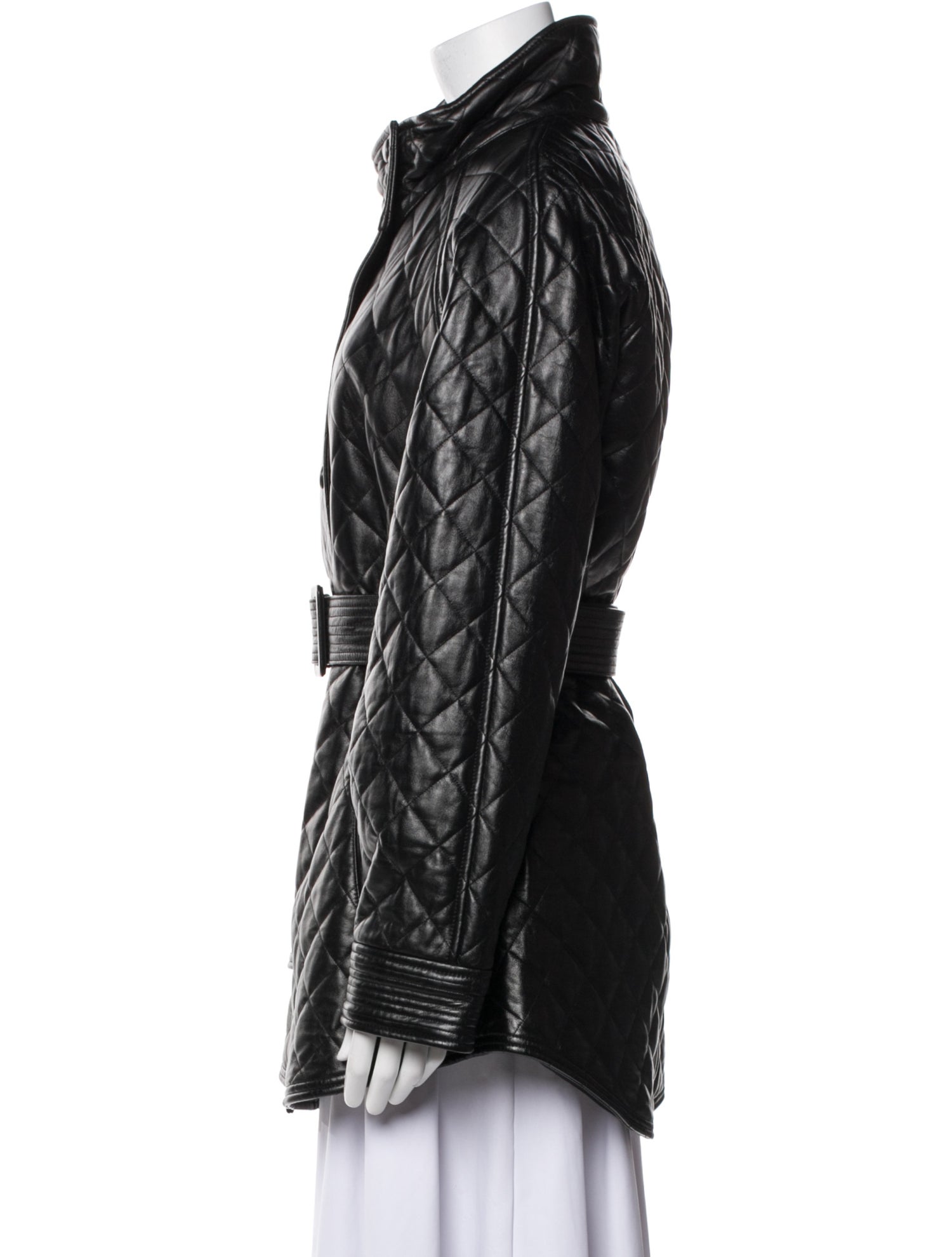 Veronica Beard Leather Trench Coat