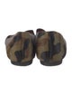 Veronica Beard Ponyhair Camouflage Print Loafers