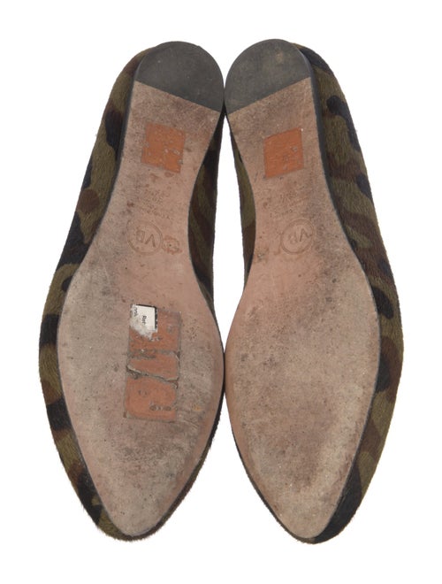 Veronica Beard Ponyhair Camouflage Print Loafers