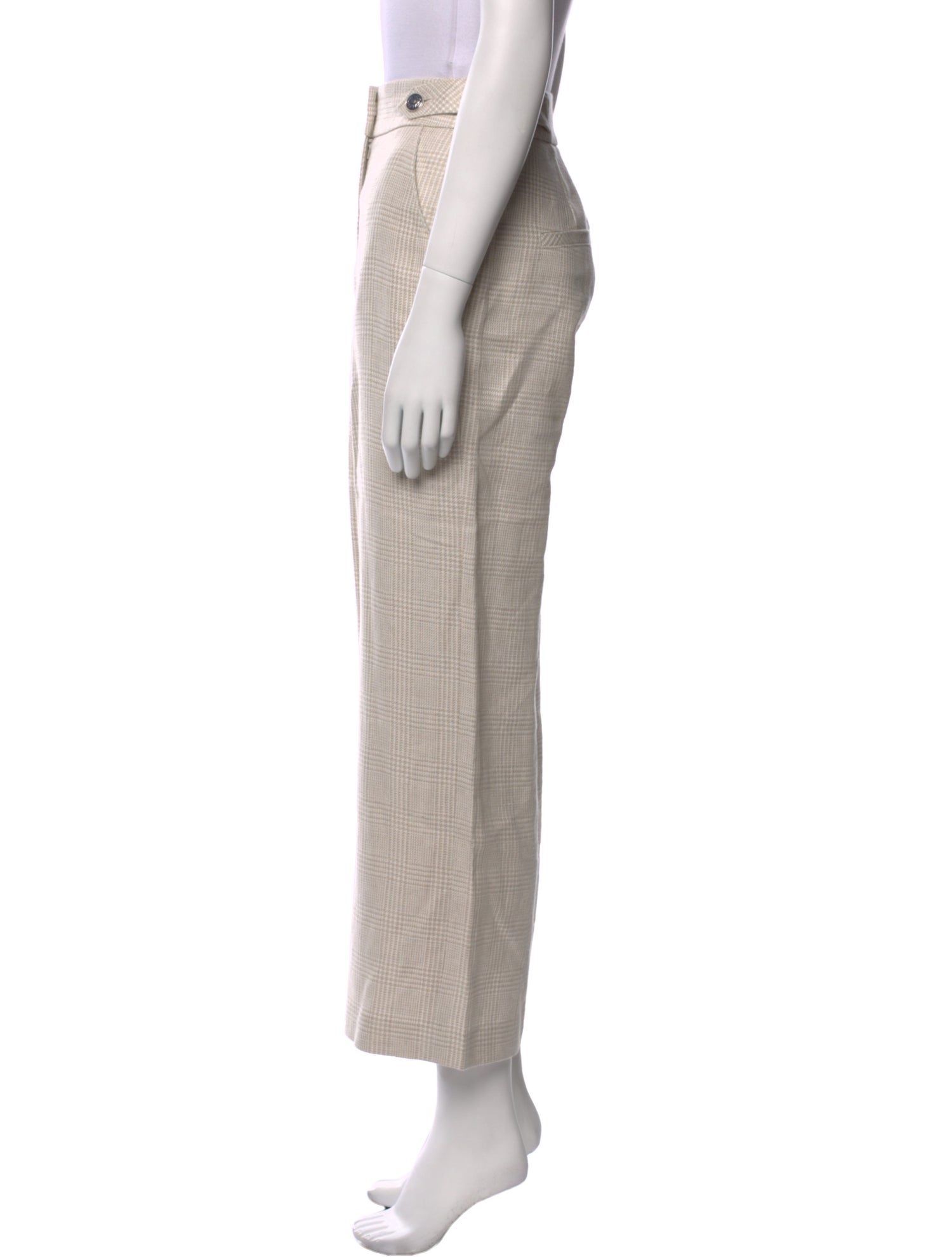 Veronica Beard Linen Wide Leg Pants