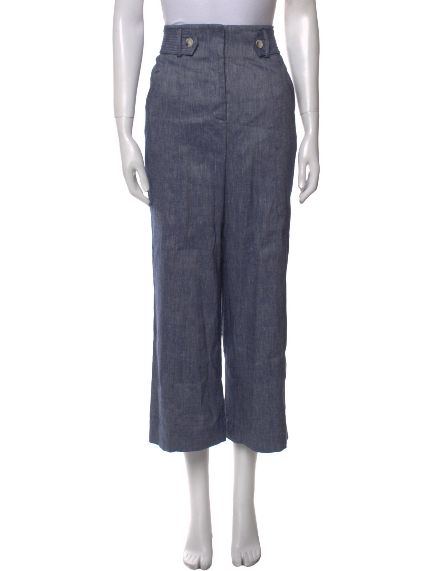 Veronica Beard Linen Wide Leg Pants