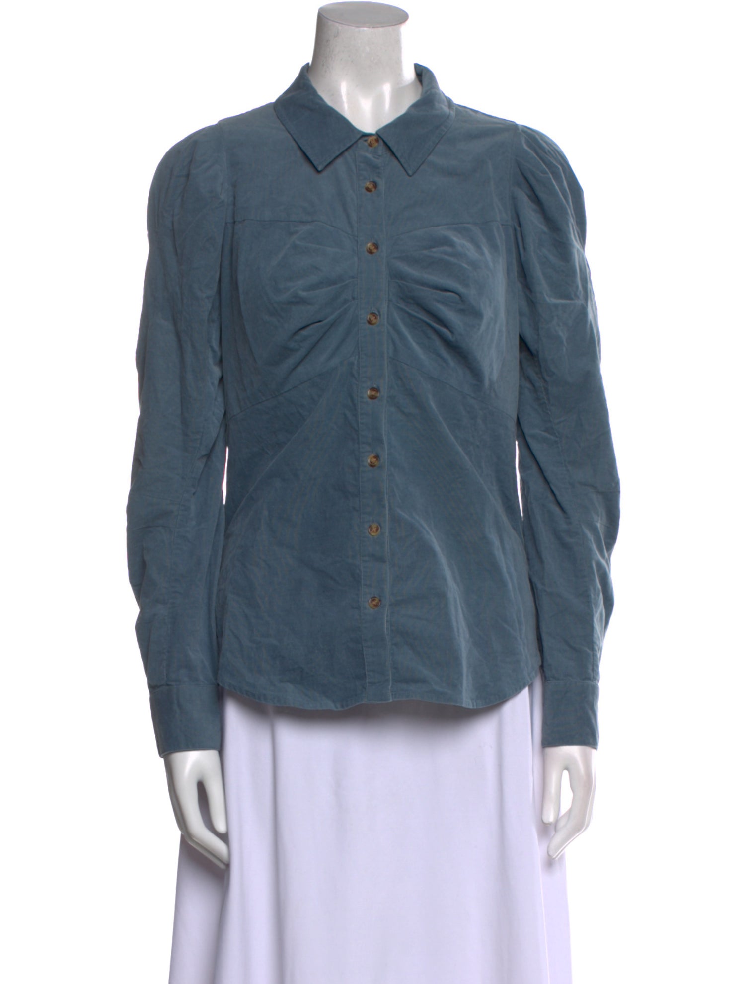 Veronica Beard Long Sleeve Button-Up Top