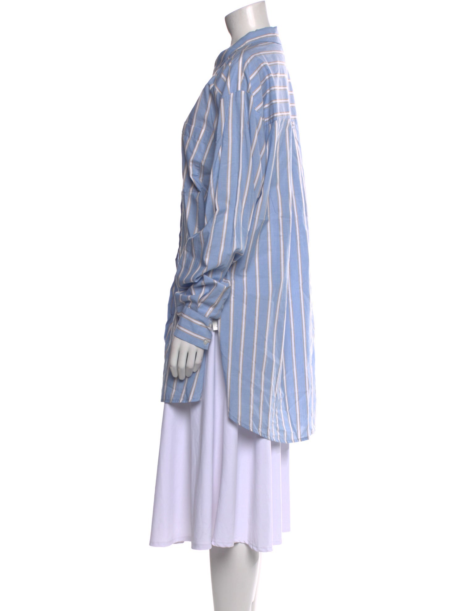 Veronica Beard Striped Long Sleeve Tunic