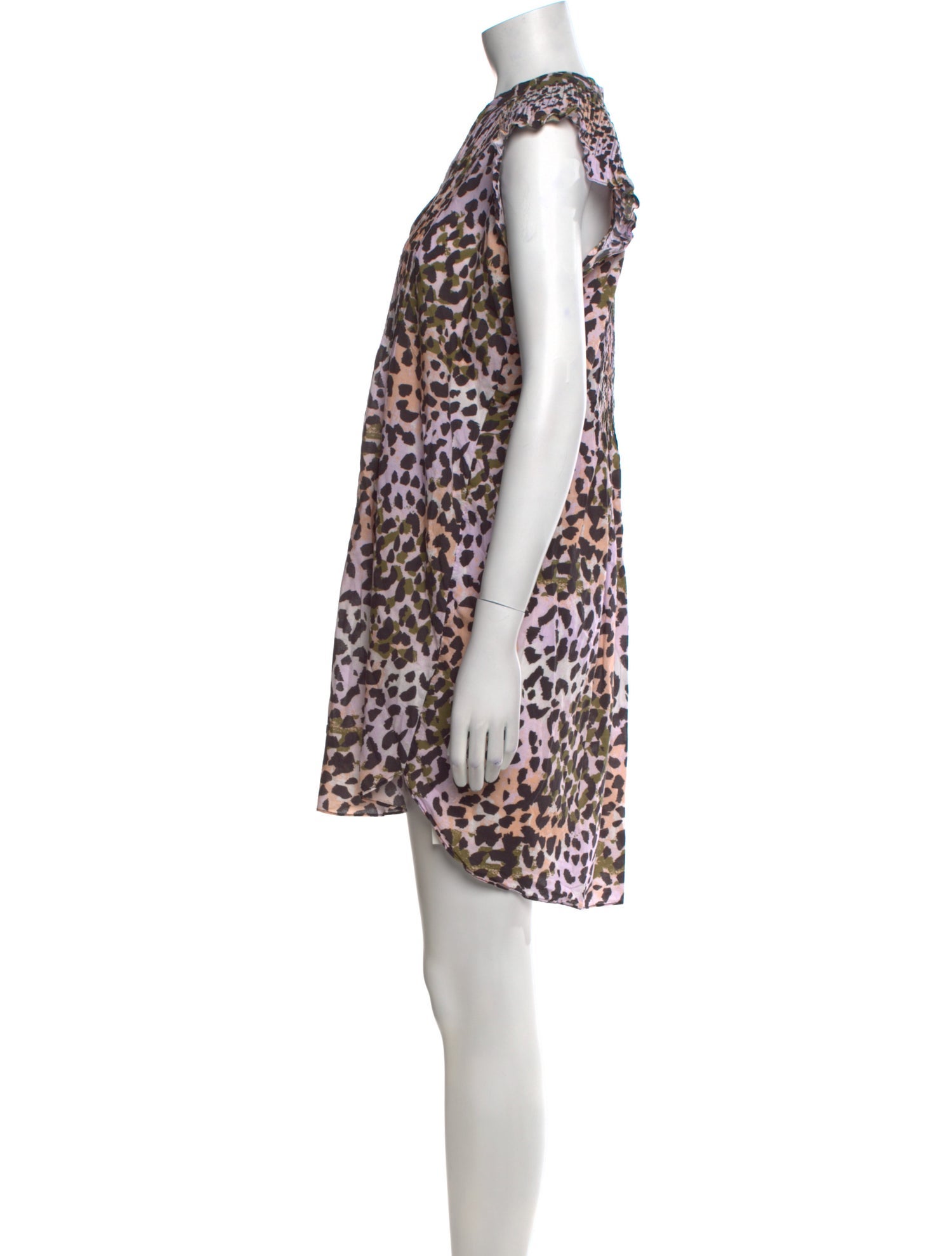 Veronica Beard Animal Print Mini Dress