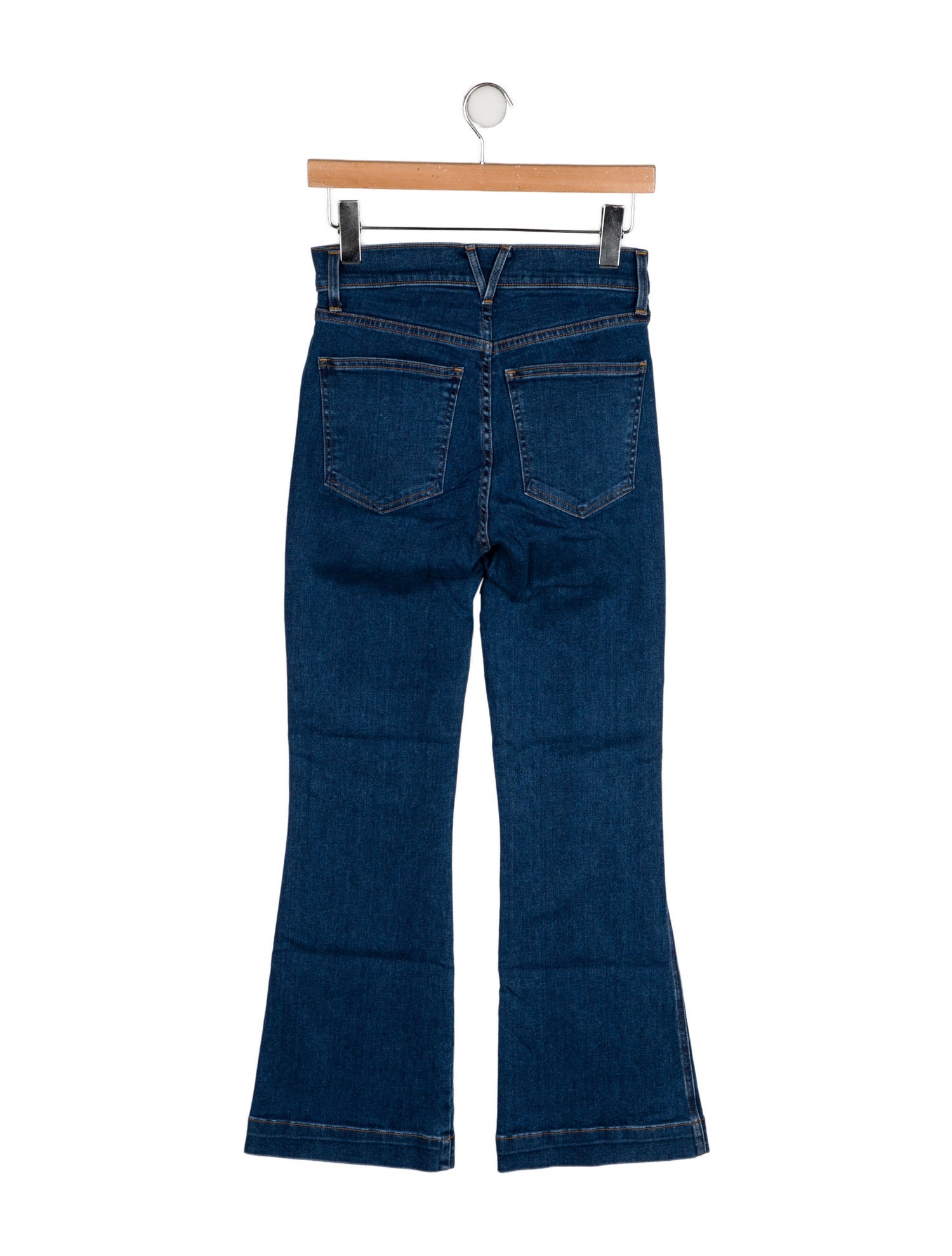 Veronica Beard Mid-Rise Wide Leg Jeans