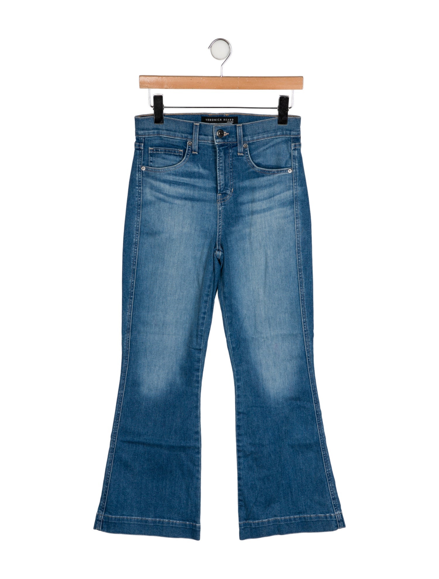 Veronica Beard High-Rise Wide Leg Jeans