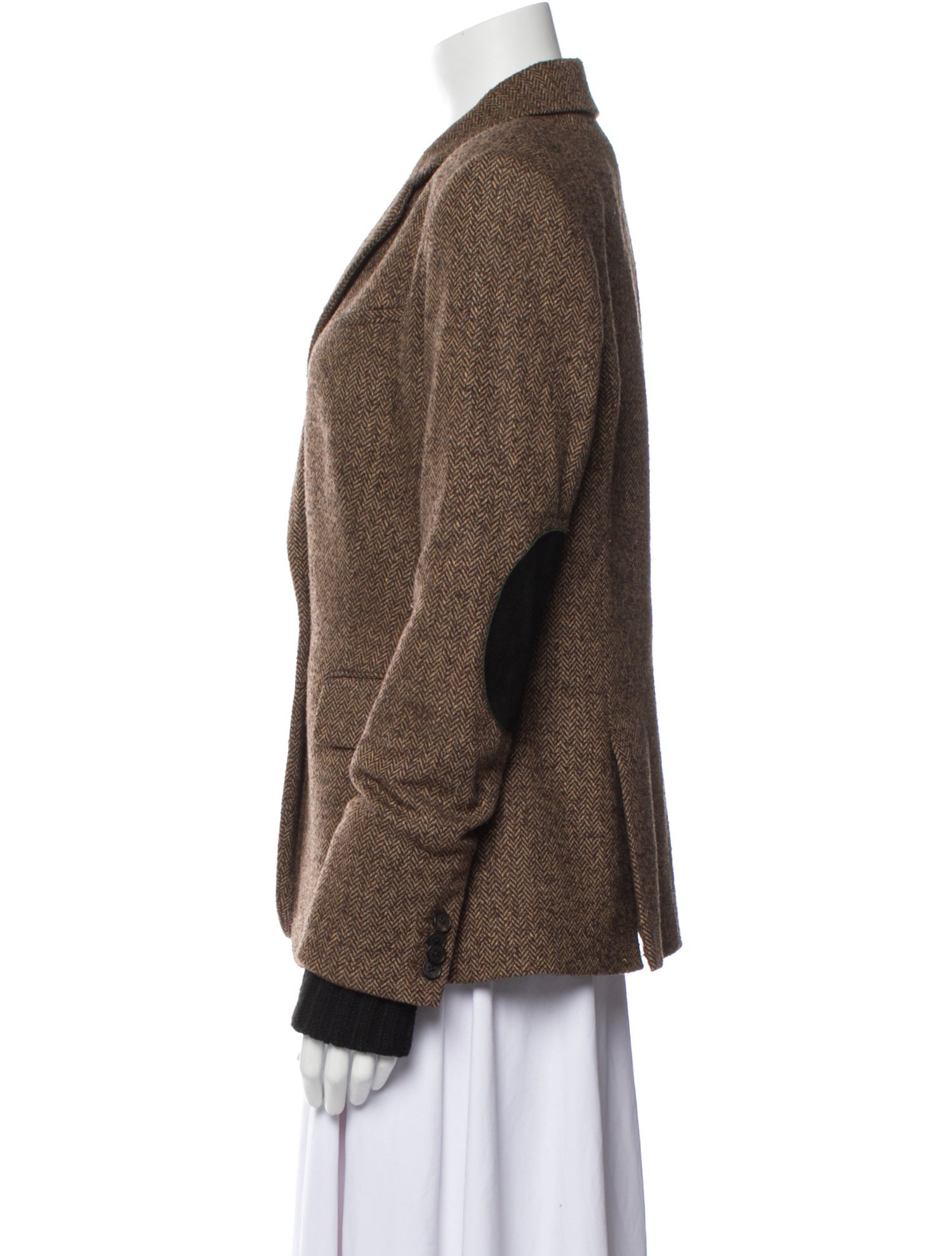 Veronica Beard Wool Colorblock Pattern Blazer