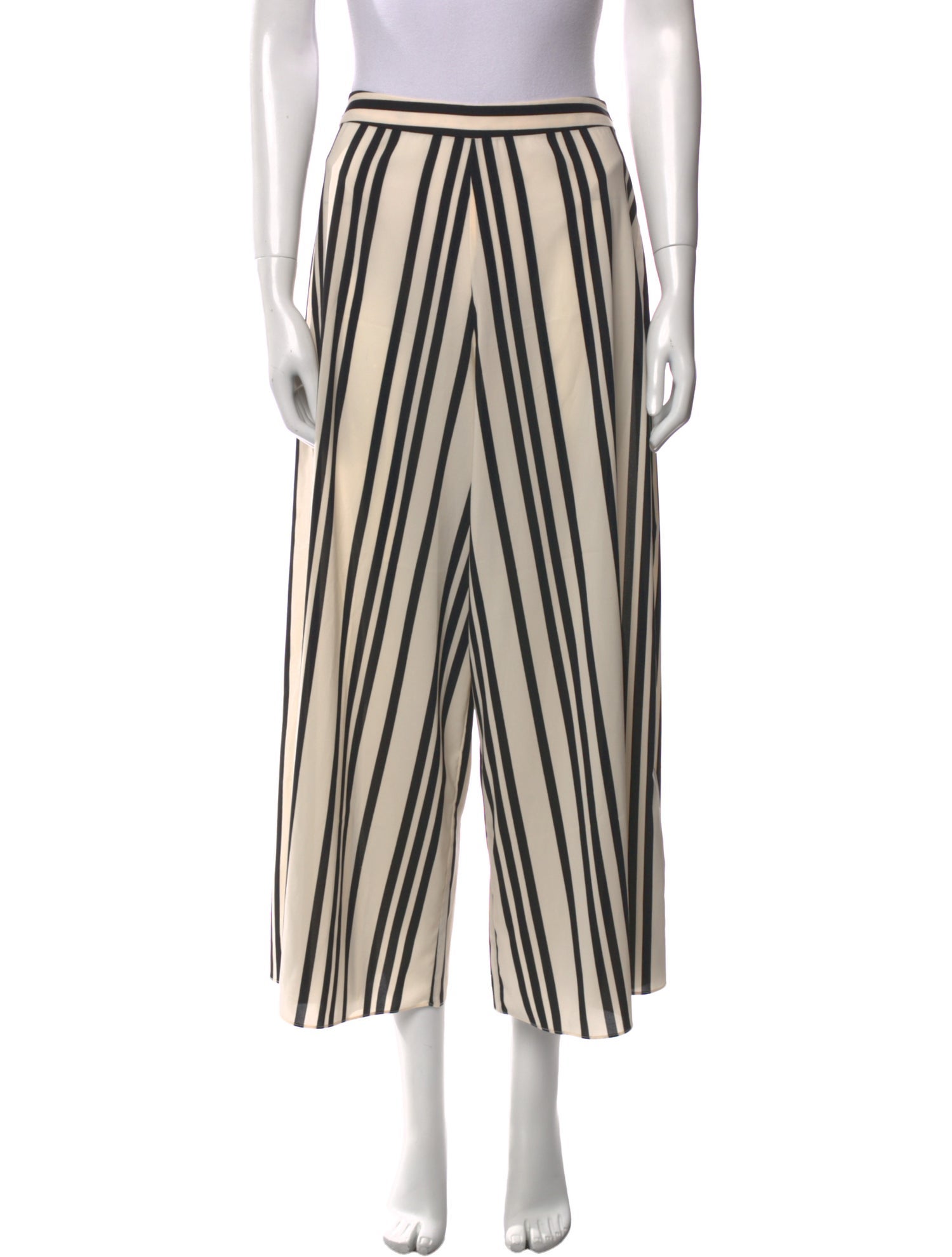 Veronica Beard Striped Wide Leg Pants