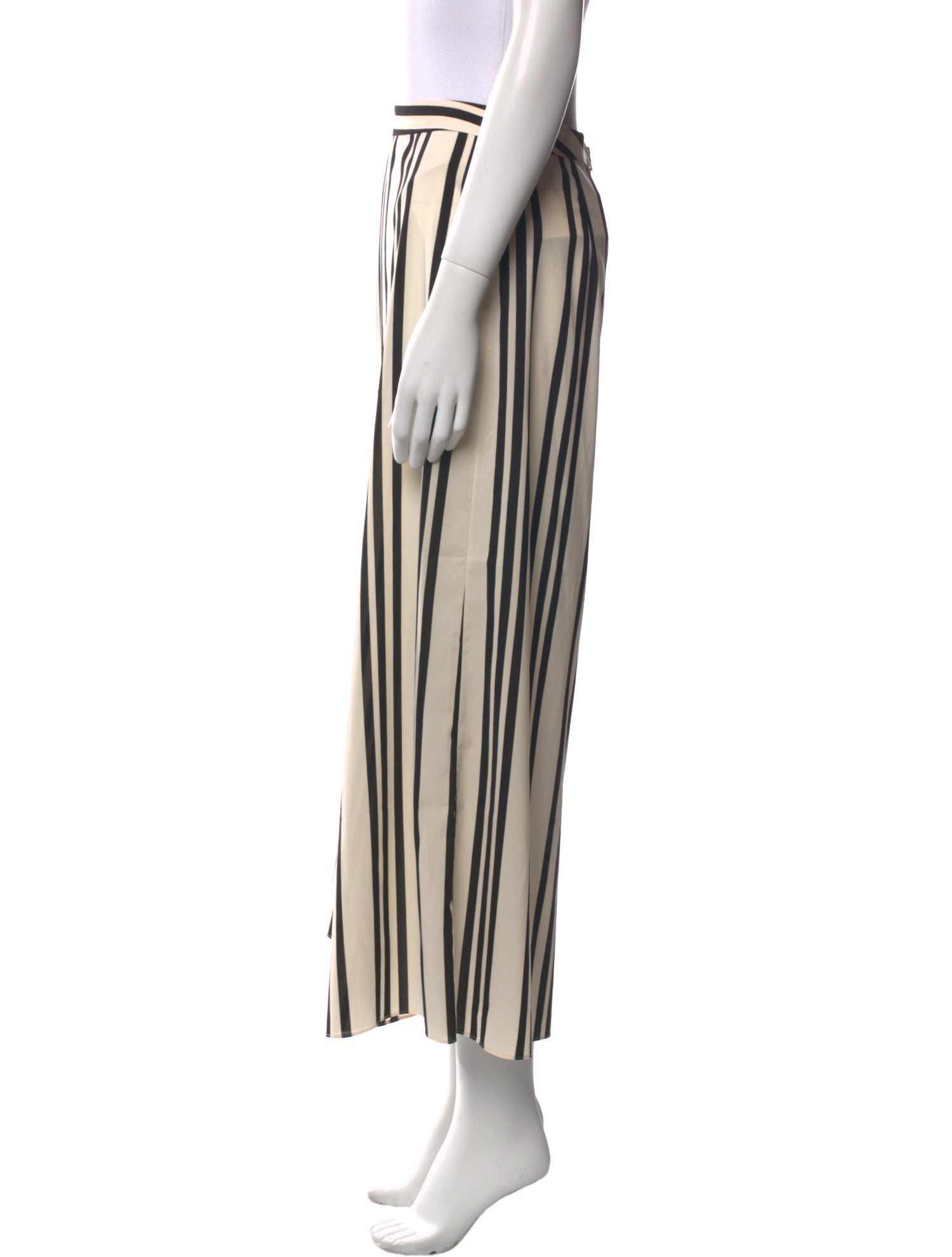 Veronica Beard Striped Wide Leg Pants