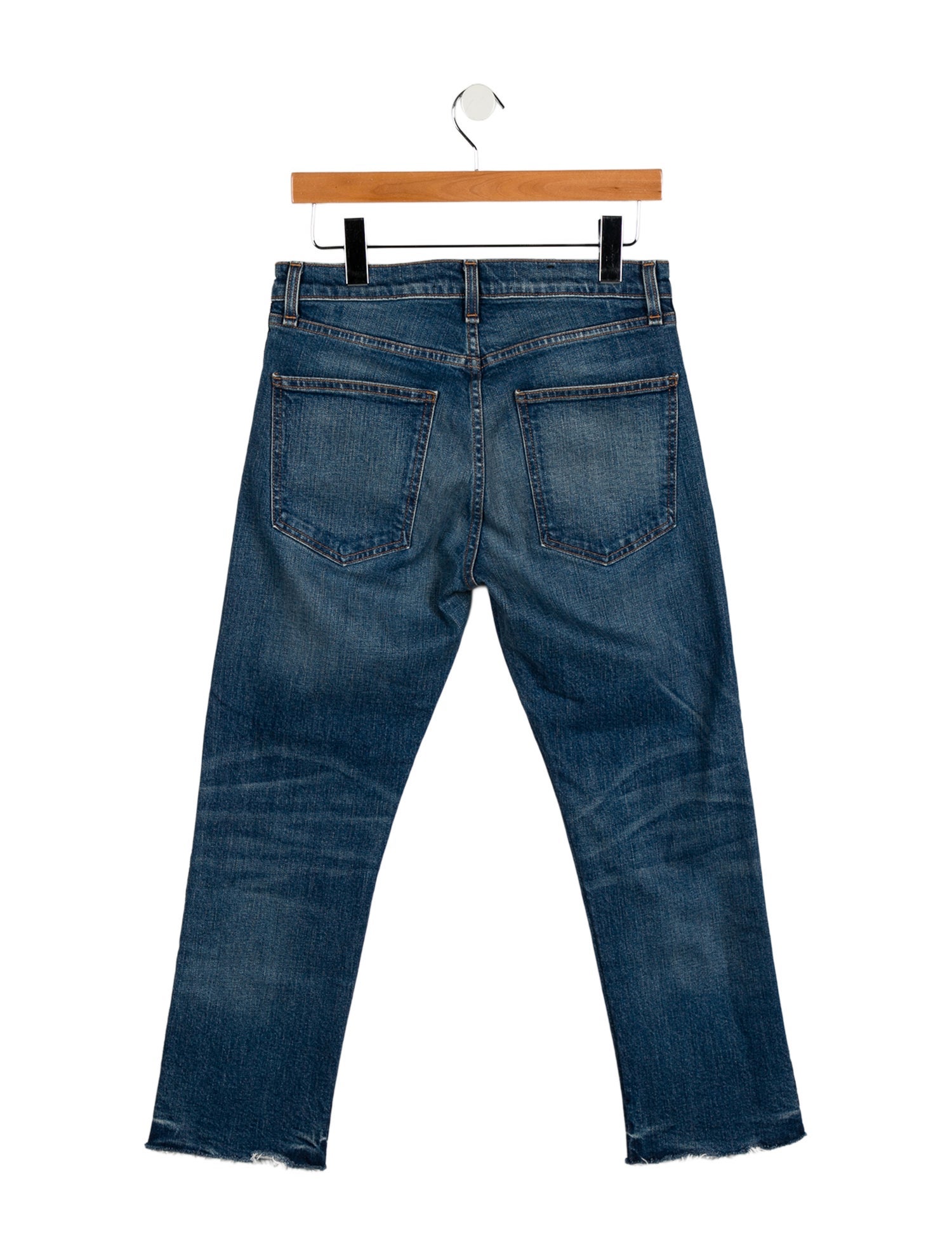 Veronica Beard High-Rise Straight Leg Jeans