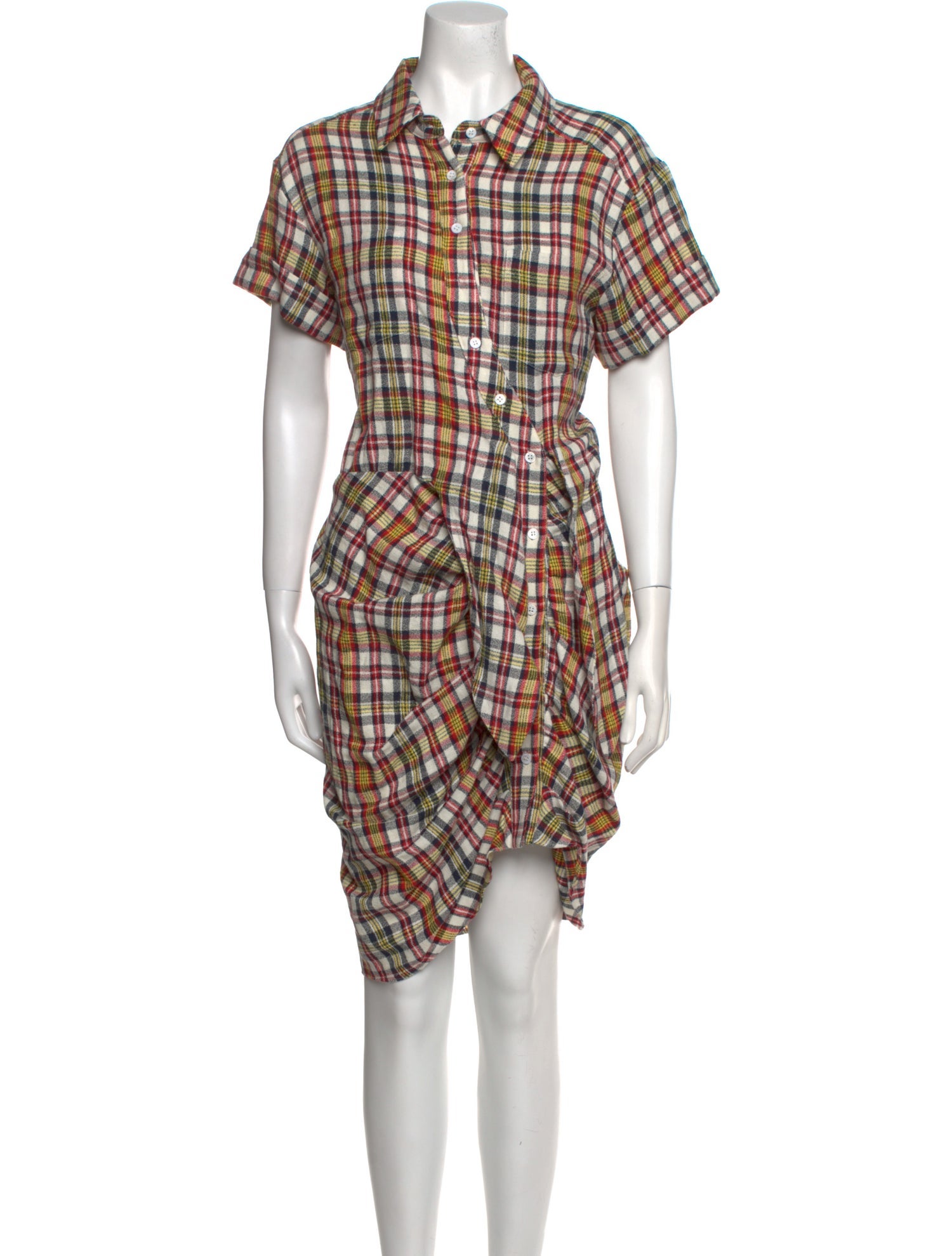 Veronica Beard Plaid Print Mini Dress