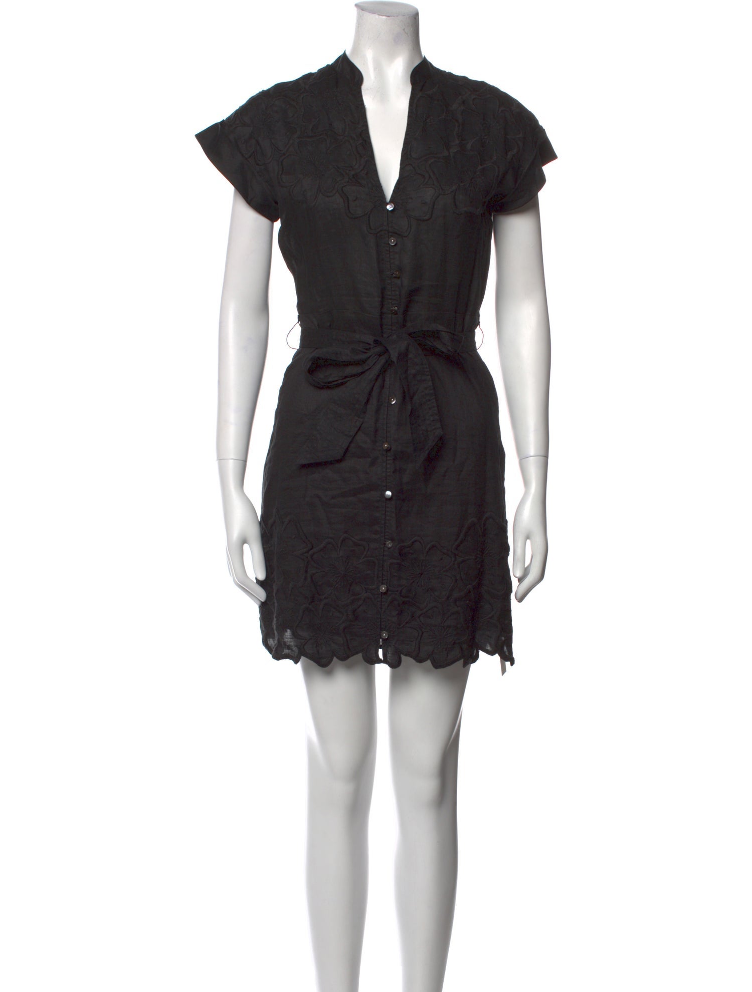 Veronica Beard V-Neck Mini Dress