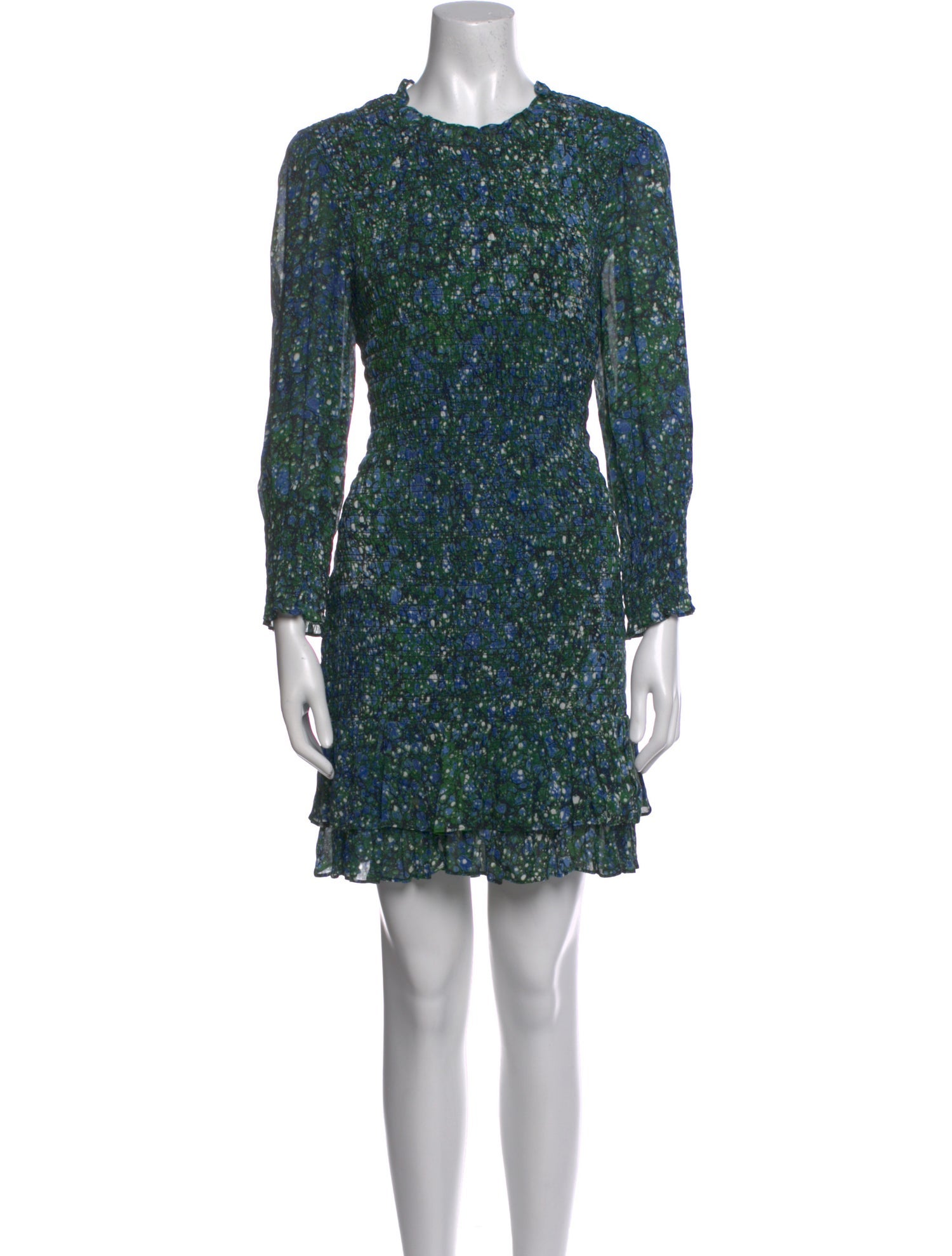 Veronica Beard Floral Print Mini Dress