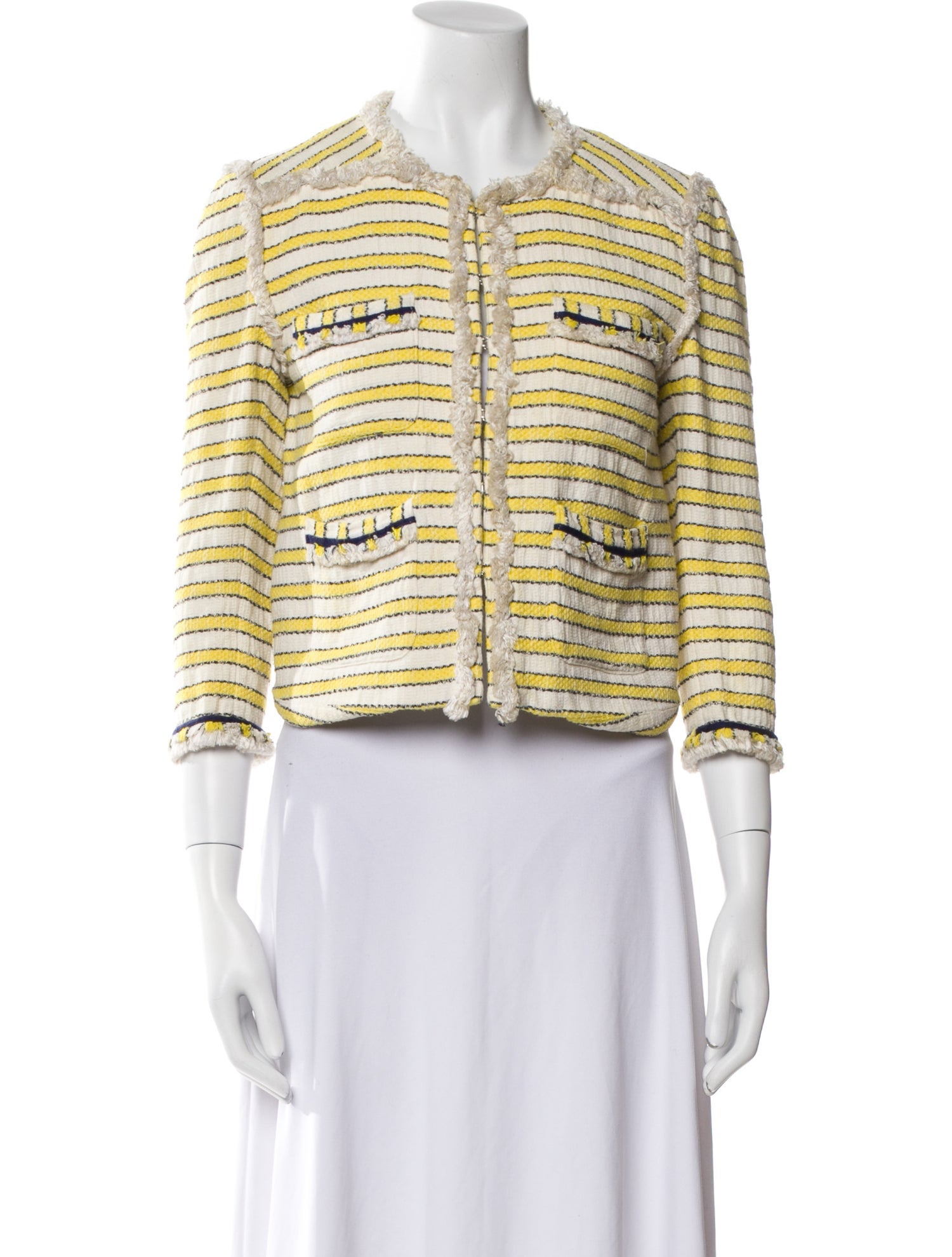 Veronica Beard Striped Evening Jacket