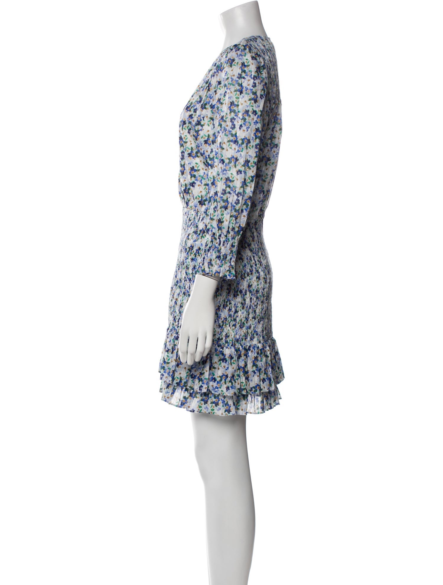 Veronica Beard Floral Print Mini Dress