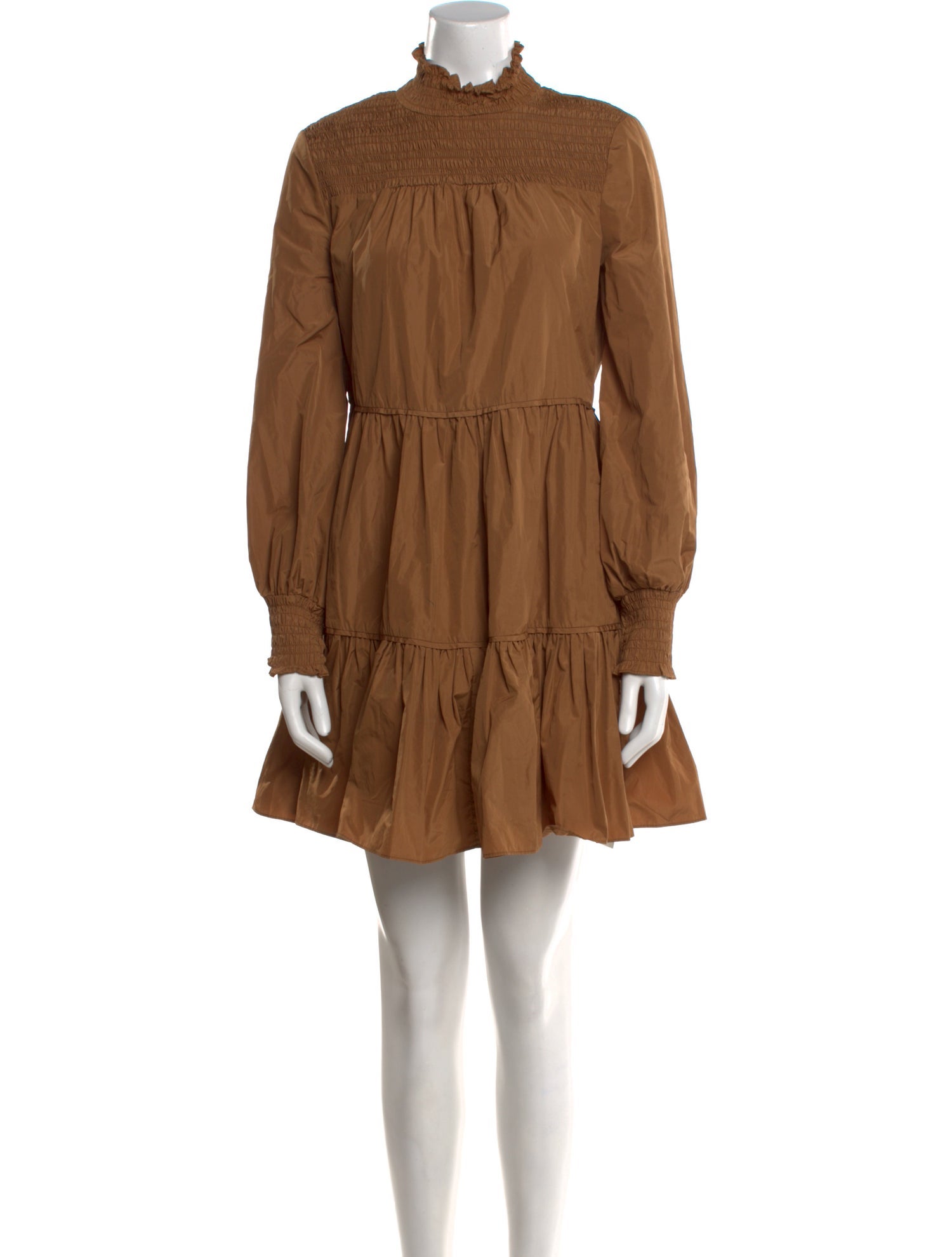 Veronica Beard Mock Neck Mini Dress