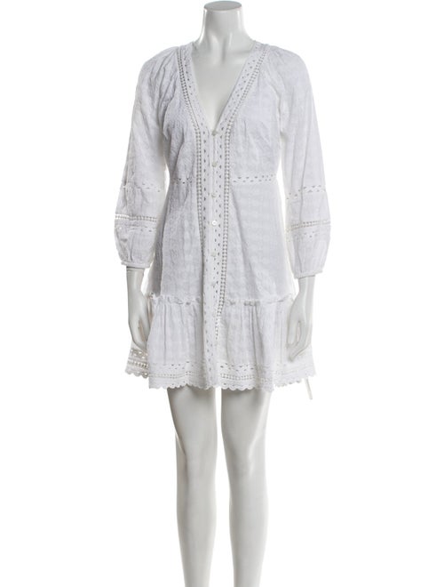 Veronica Beard V-Neck Mini Dress