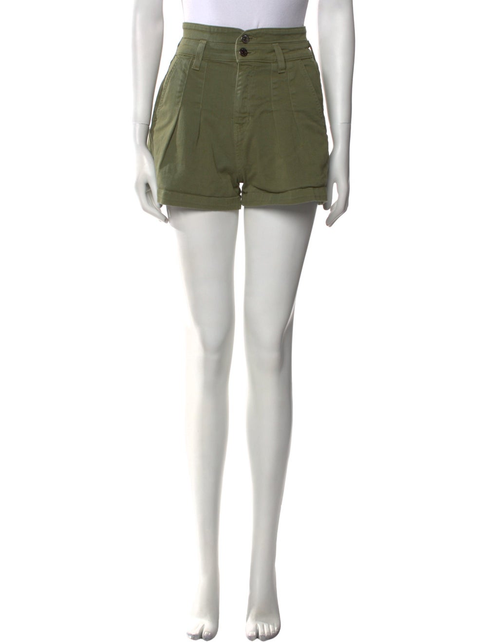 Veronica Beard Shorts Green High-Rise - image 1
