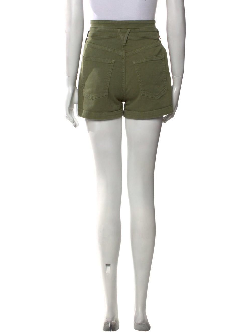Veronica Beard Shorts Green High-Rise - image 3
