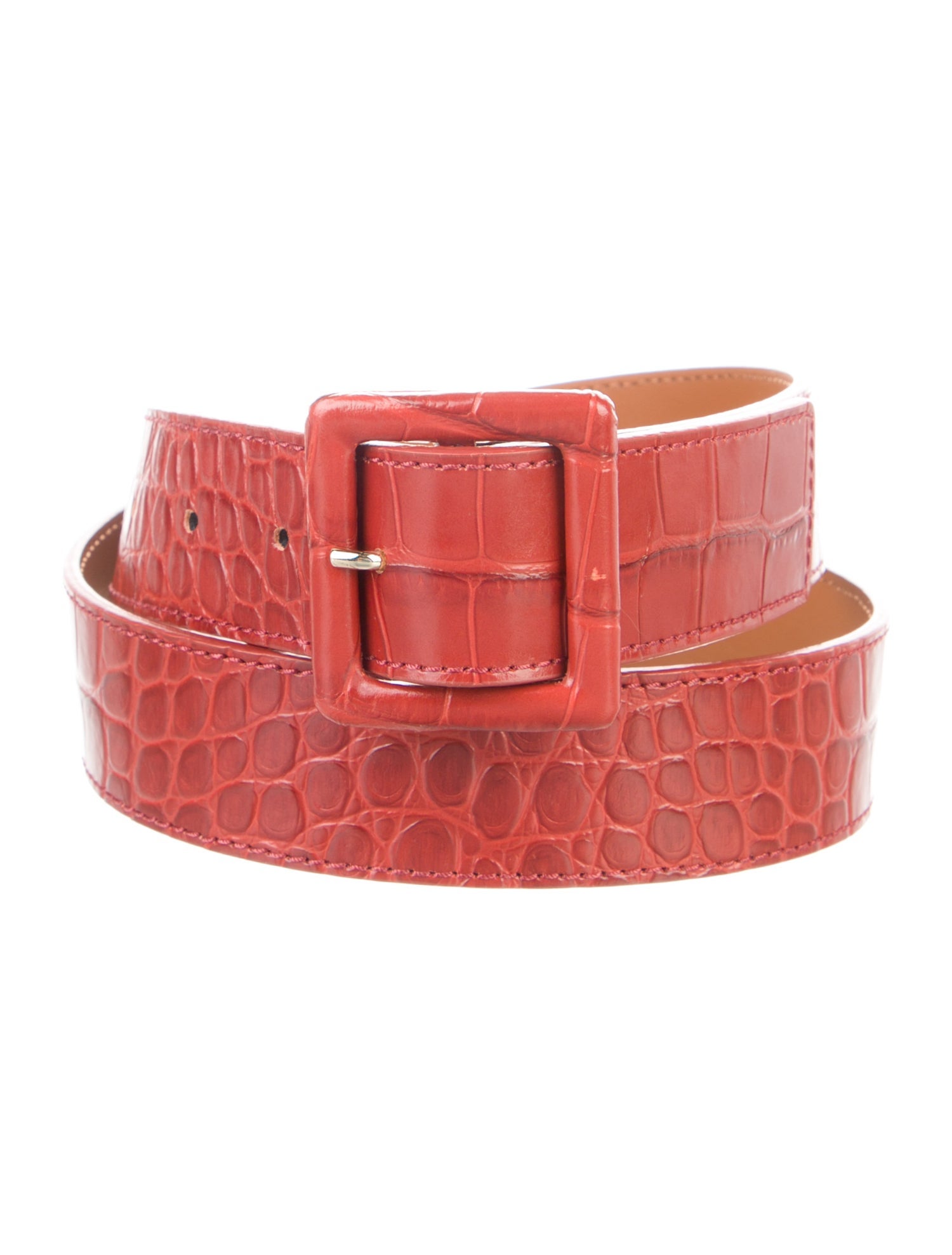 Veronica Beard Embossed. Leather Belt