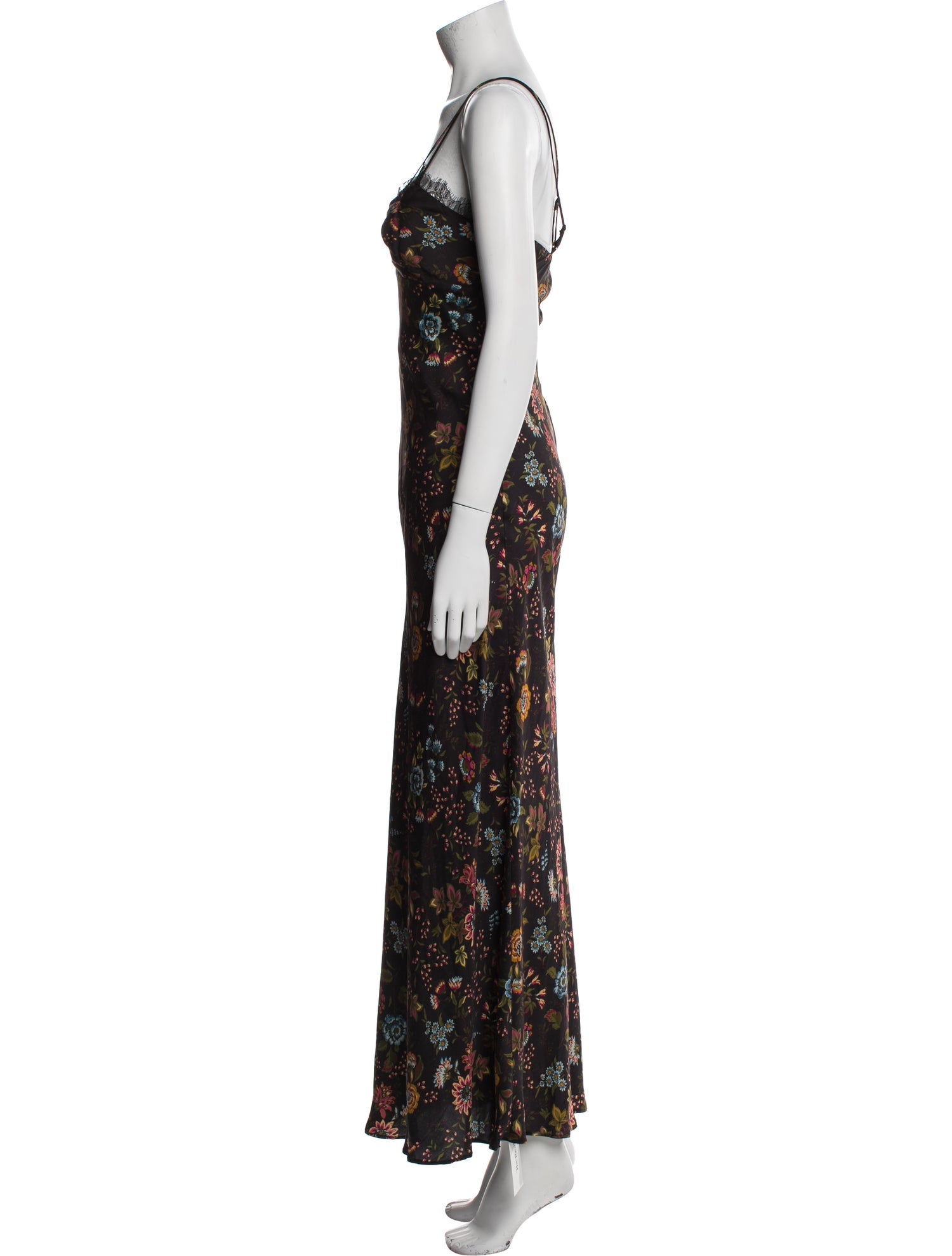 Veronica Beard Floral Print Long Dress