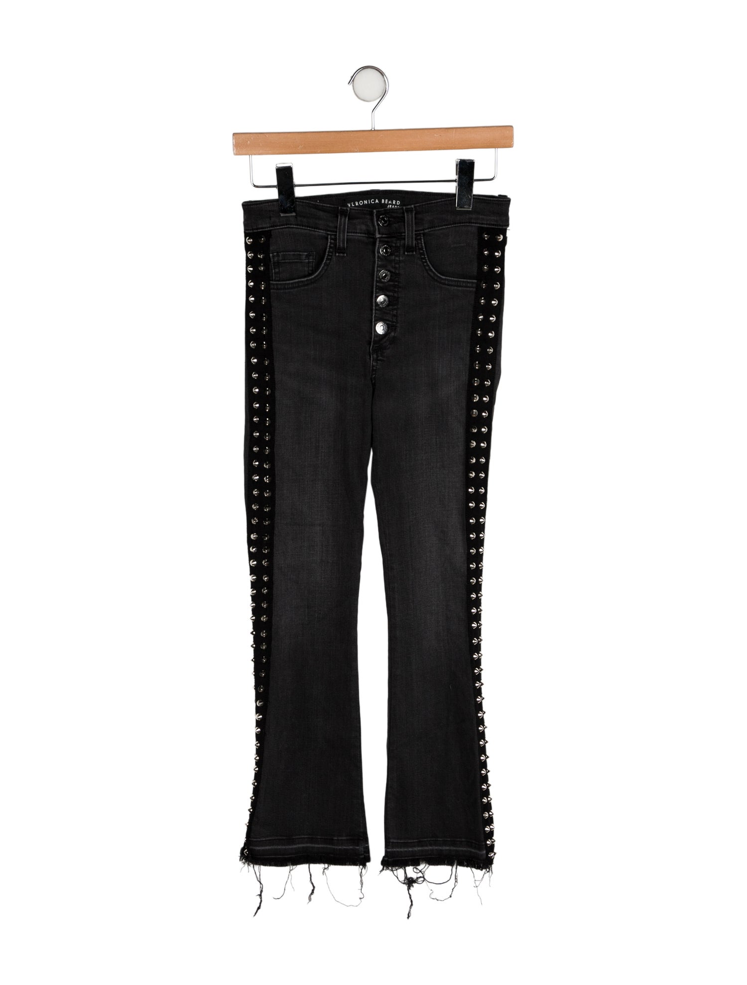 Veronica Beard Mid-Rise Straight Leg Jeans