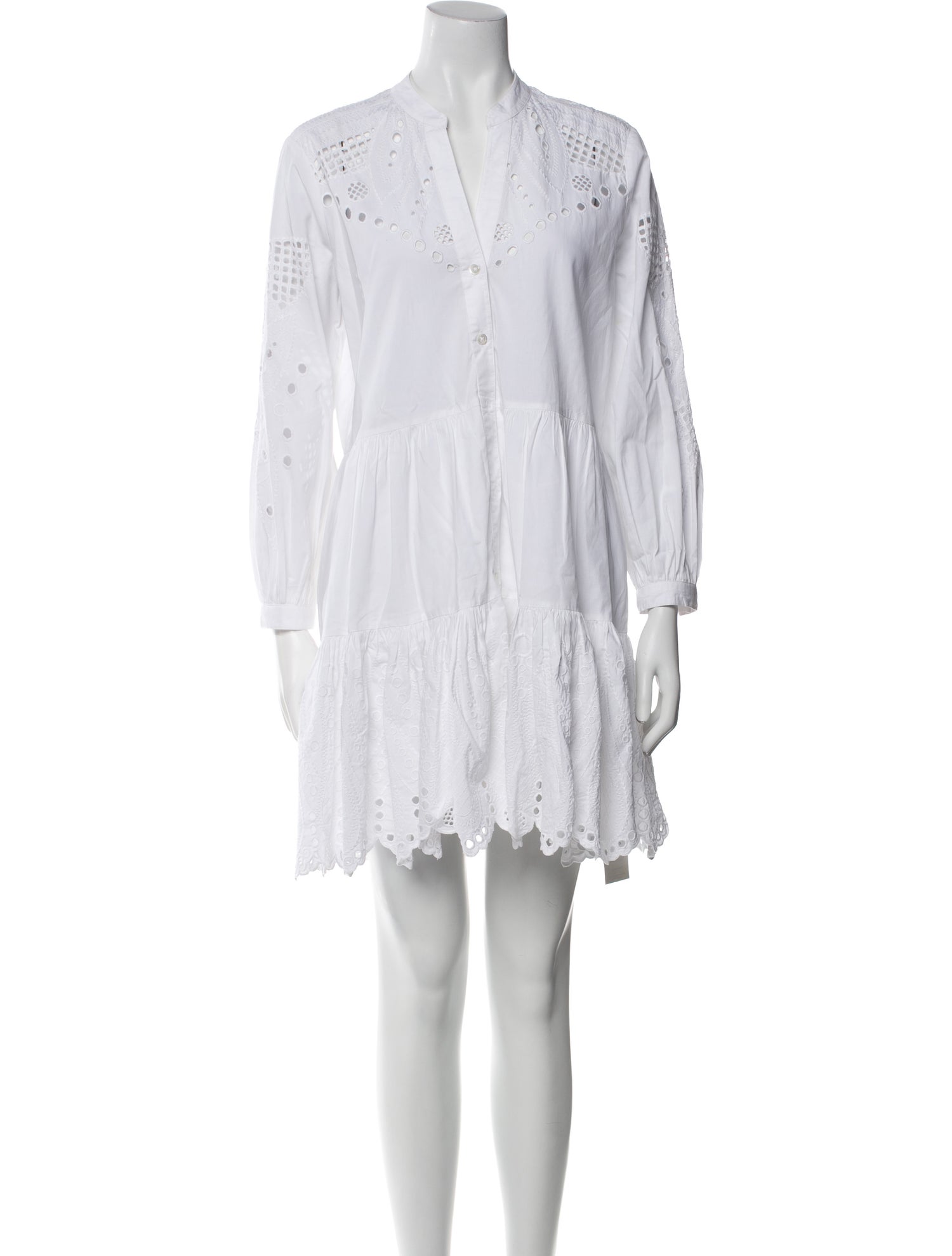 Veronica Beard V-Neck Mini Dress