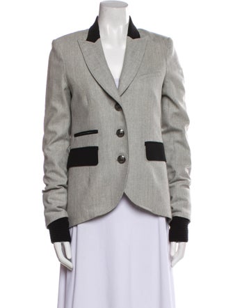 Veronica Beard Virgin Wool Striped Blazer