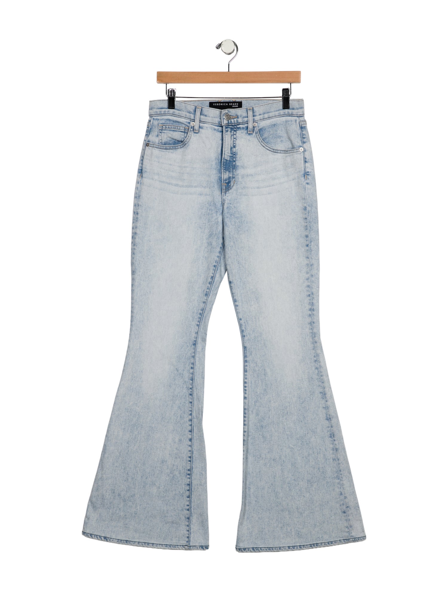 Veronica Beard High-Rise Wide Leg Jeans
