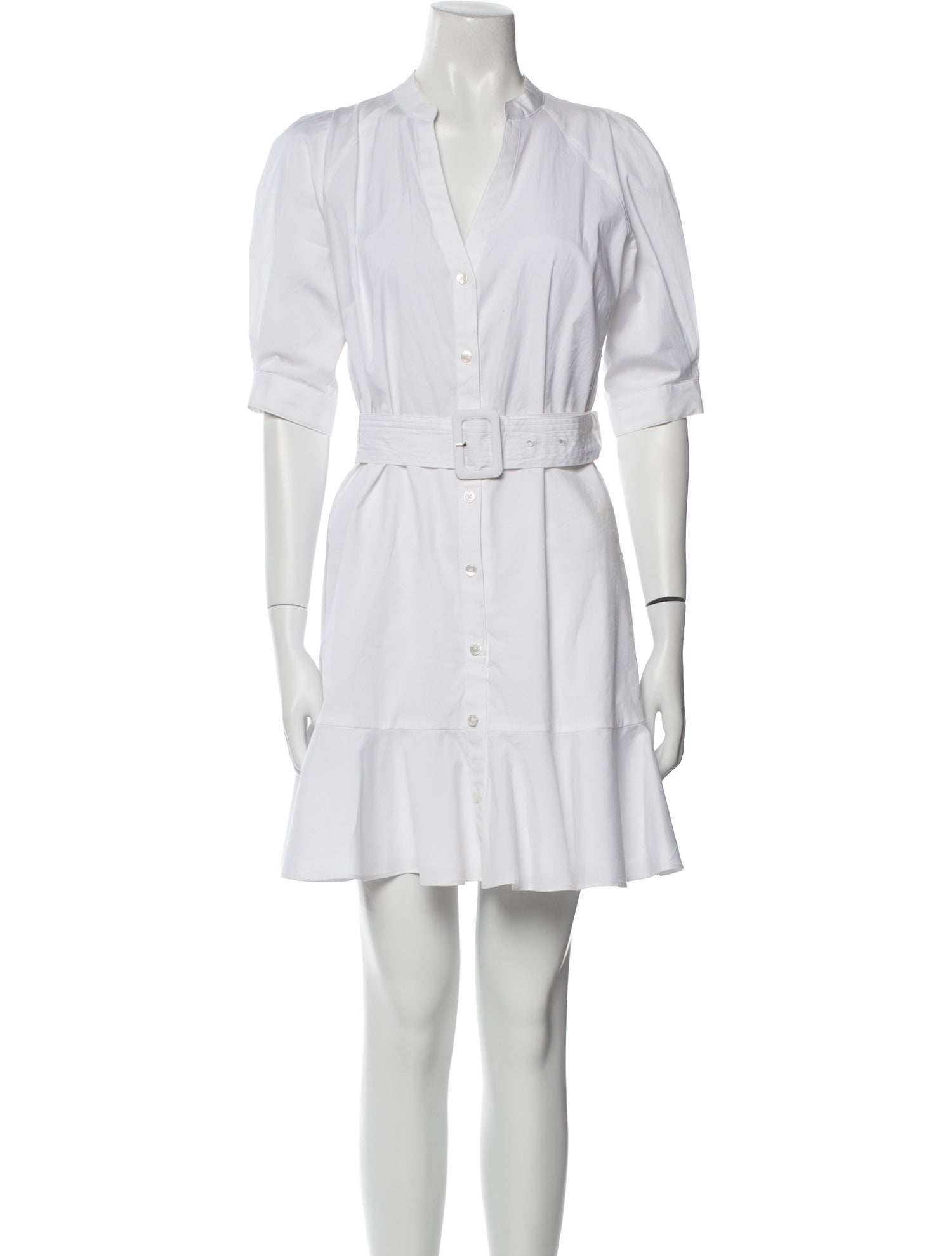 Veronica Beard V-Neck Mini Dress