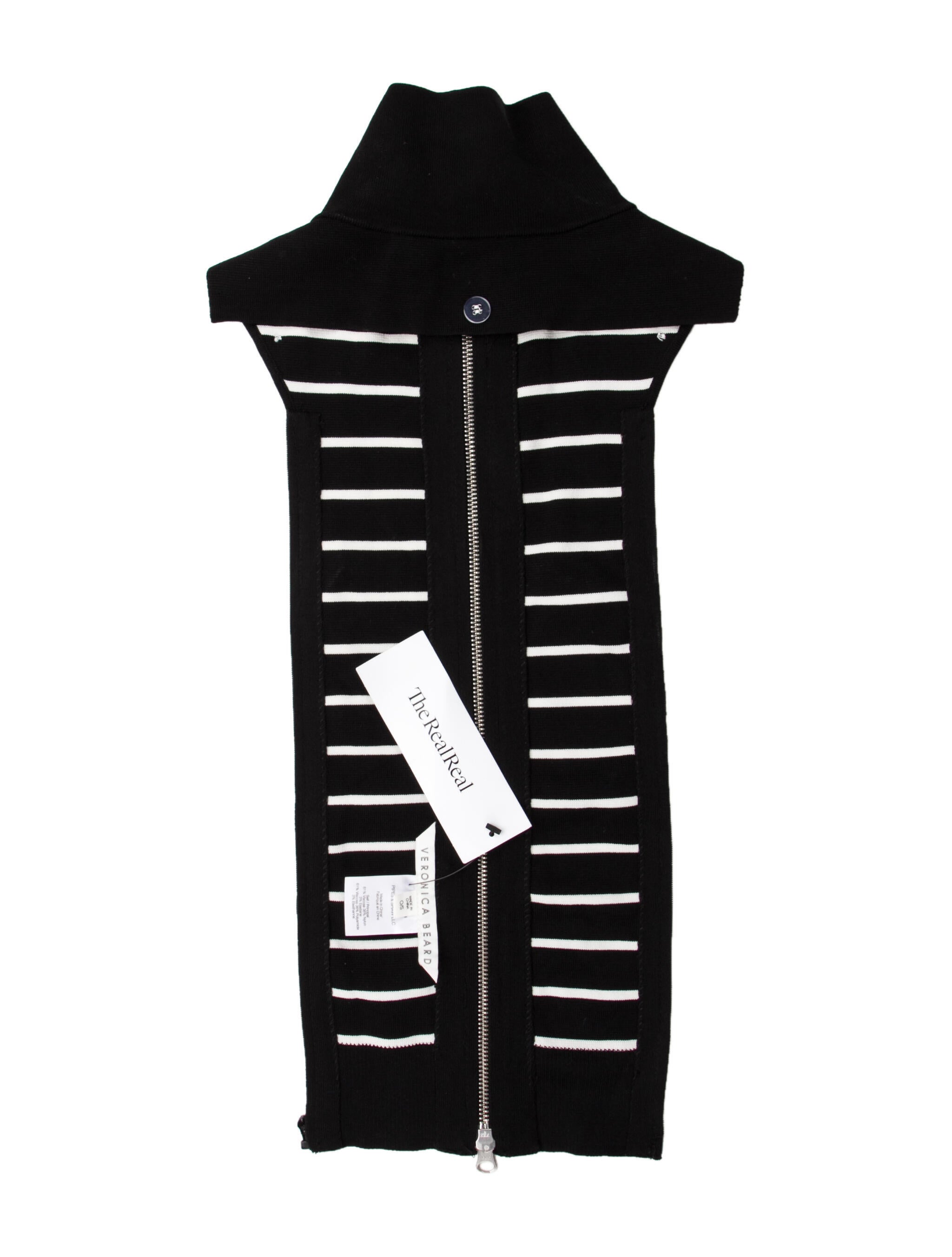 Veronica Beard Wool Striped Dickey