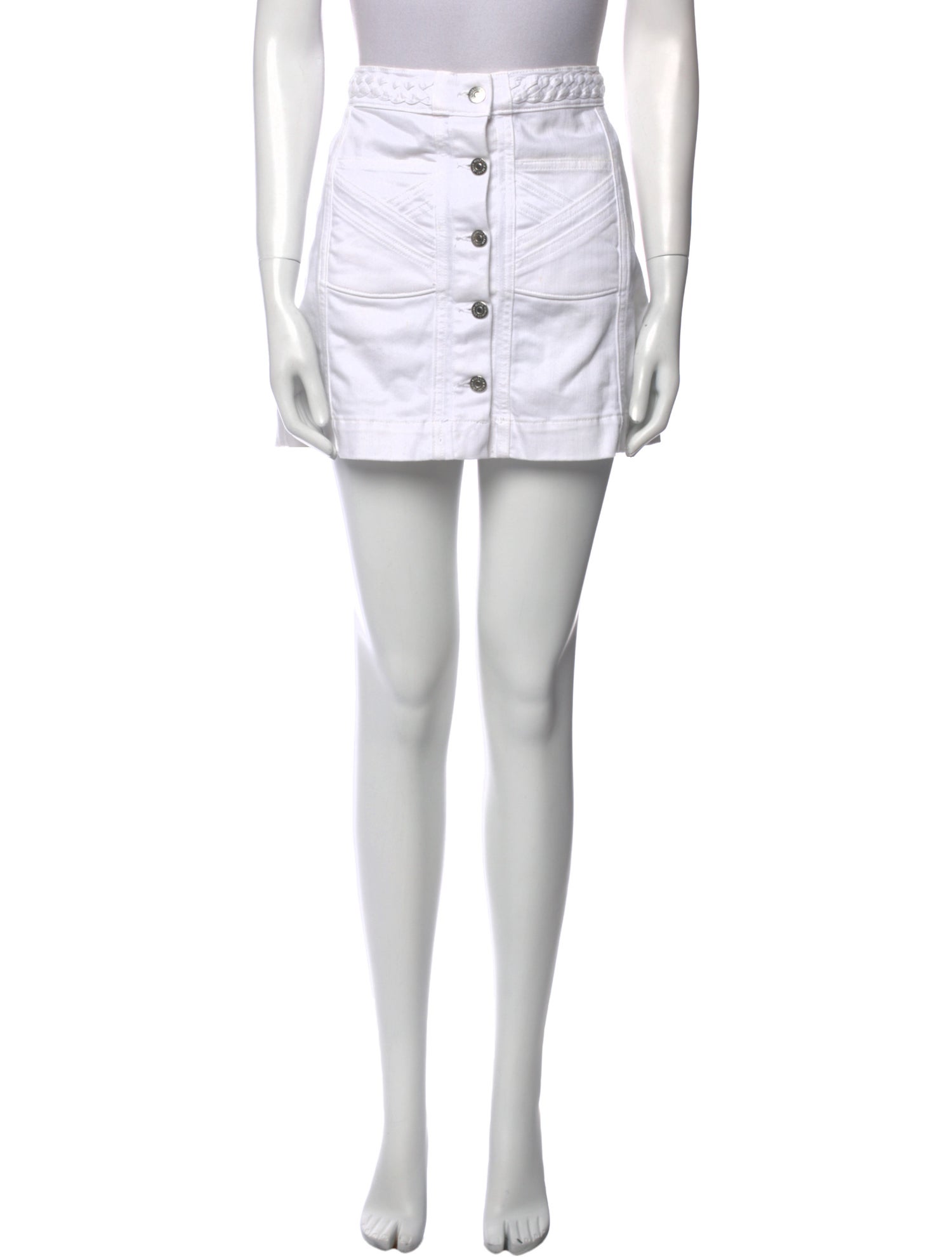 Veronica Beard Braided Accents Mini Skirt