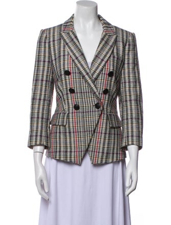 Veronica Beard Plaid Print Blazer