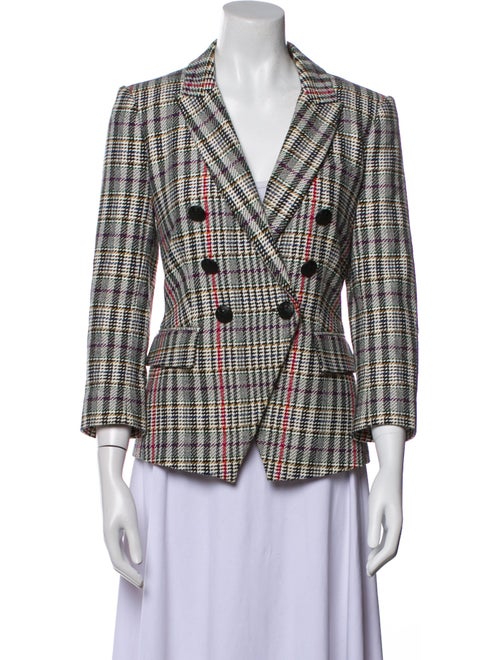 Veronica Beard Plaid Print Blazer