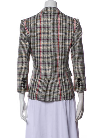 Veronica Beard Plaid Print Blazer