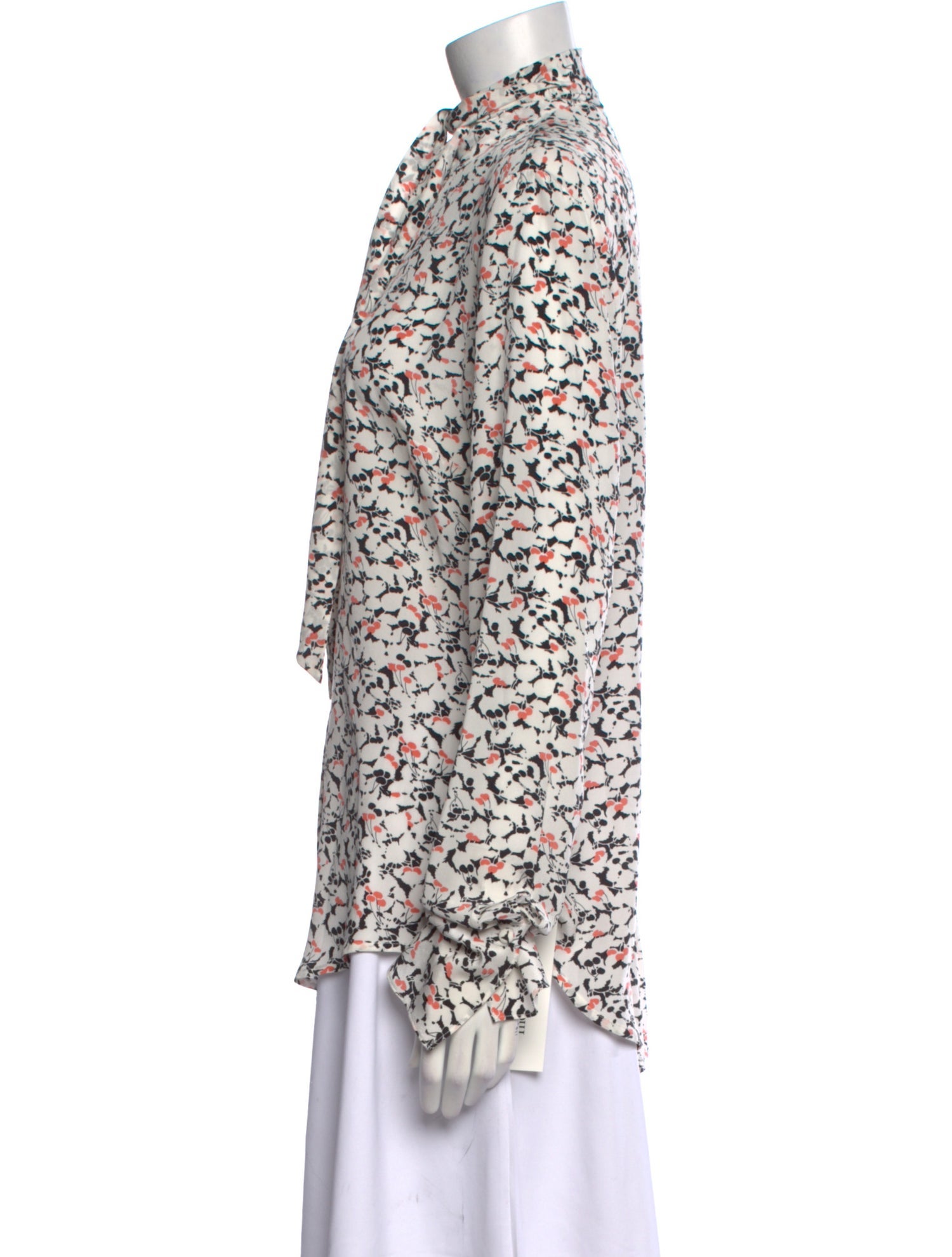 Veronica Beard Silk Floral Print Blouse